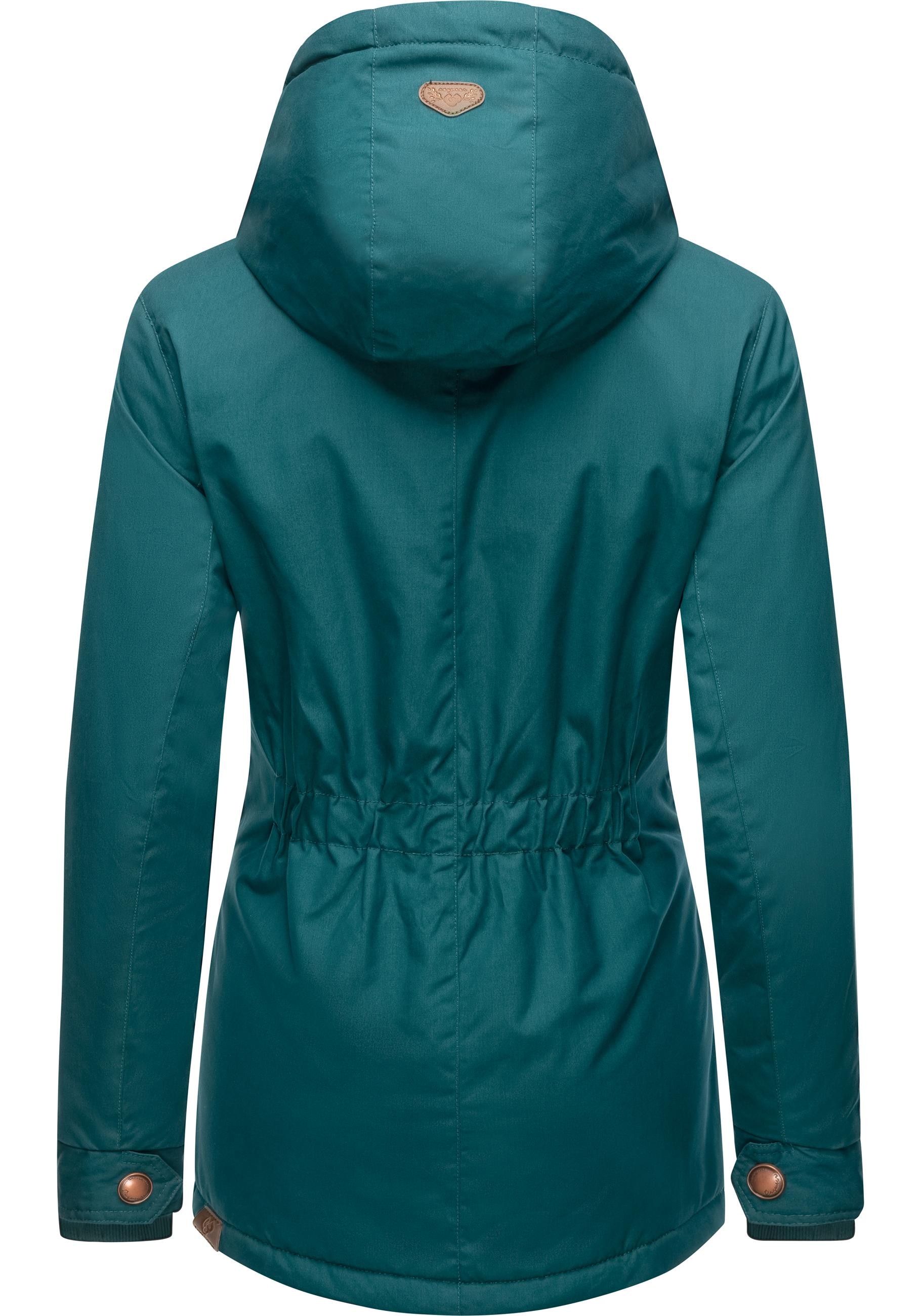 Ragwear Winterjacke »Monade« mit Kapuze Damen Winterparka mit Kapuze und m. Fleece gefüttert