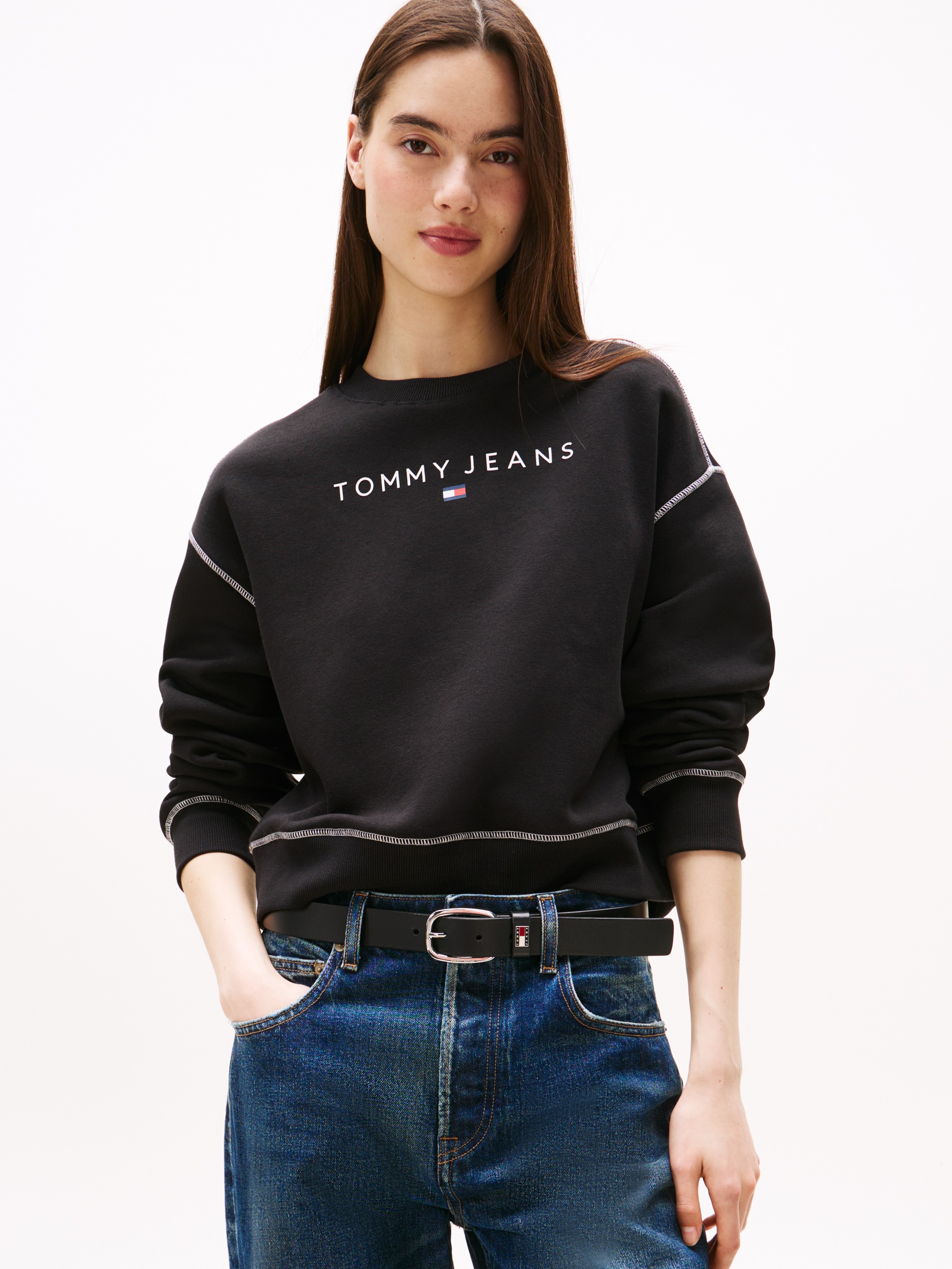 Tommy Jeans Sweatshirt "TJW RLX CRP STITCH LINEAR CREW" günstig online kaufen