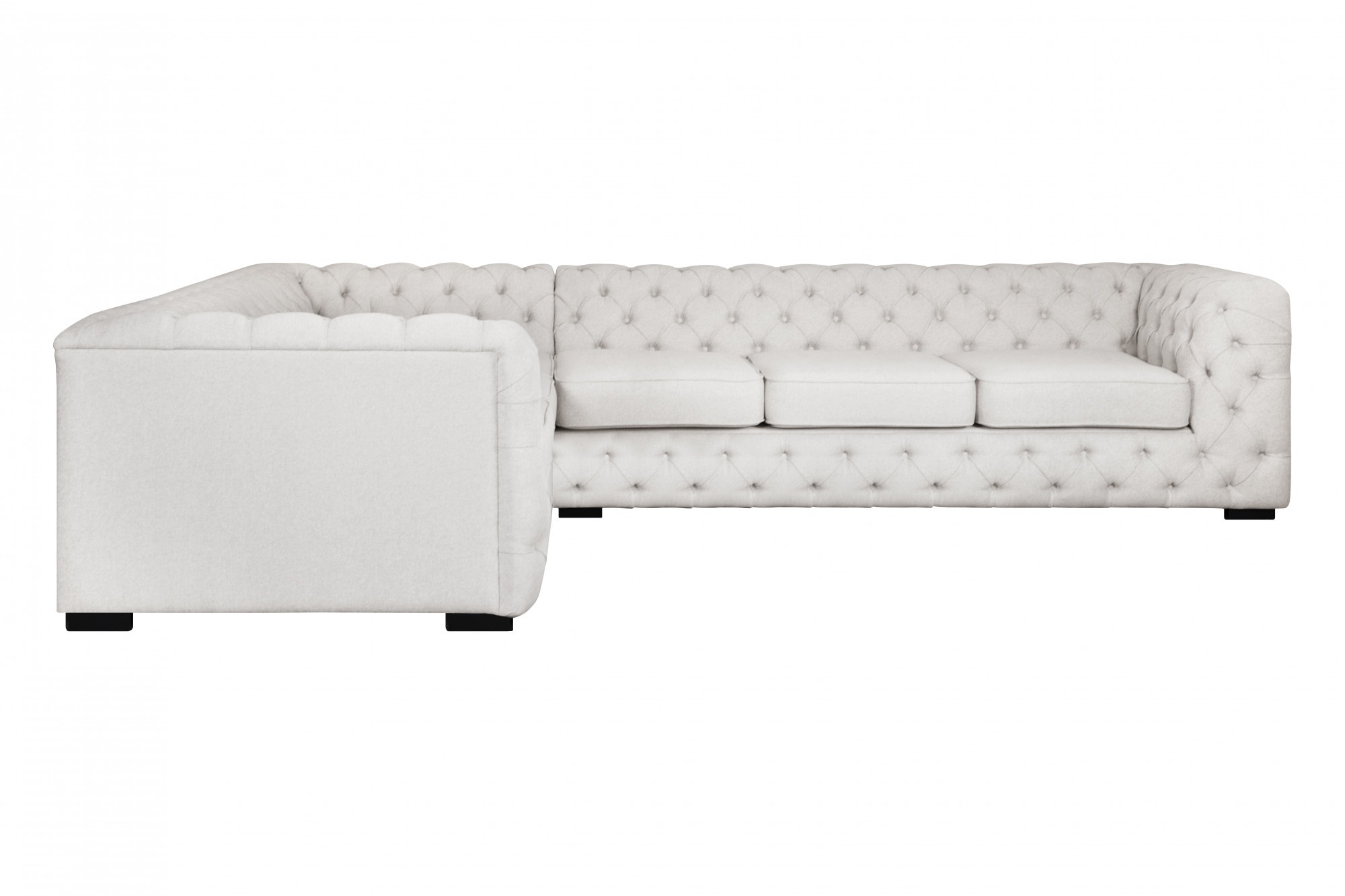 Guido Maria Kretschmer Home&Living Chesterfield-Sofa »KALINA L-Form«, hochwertig Chesterfield-Ausführung