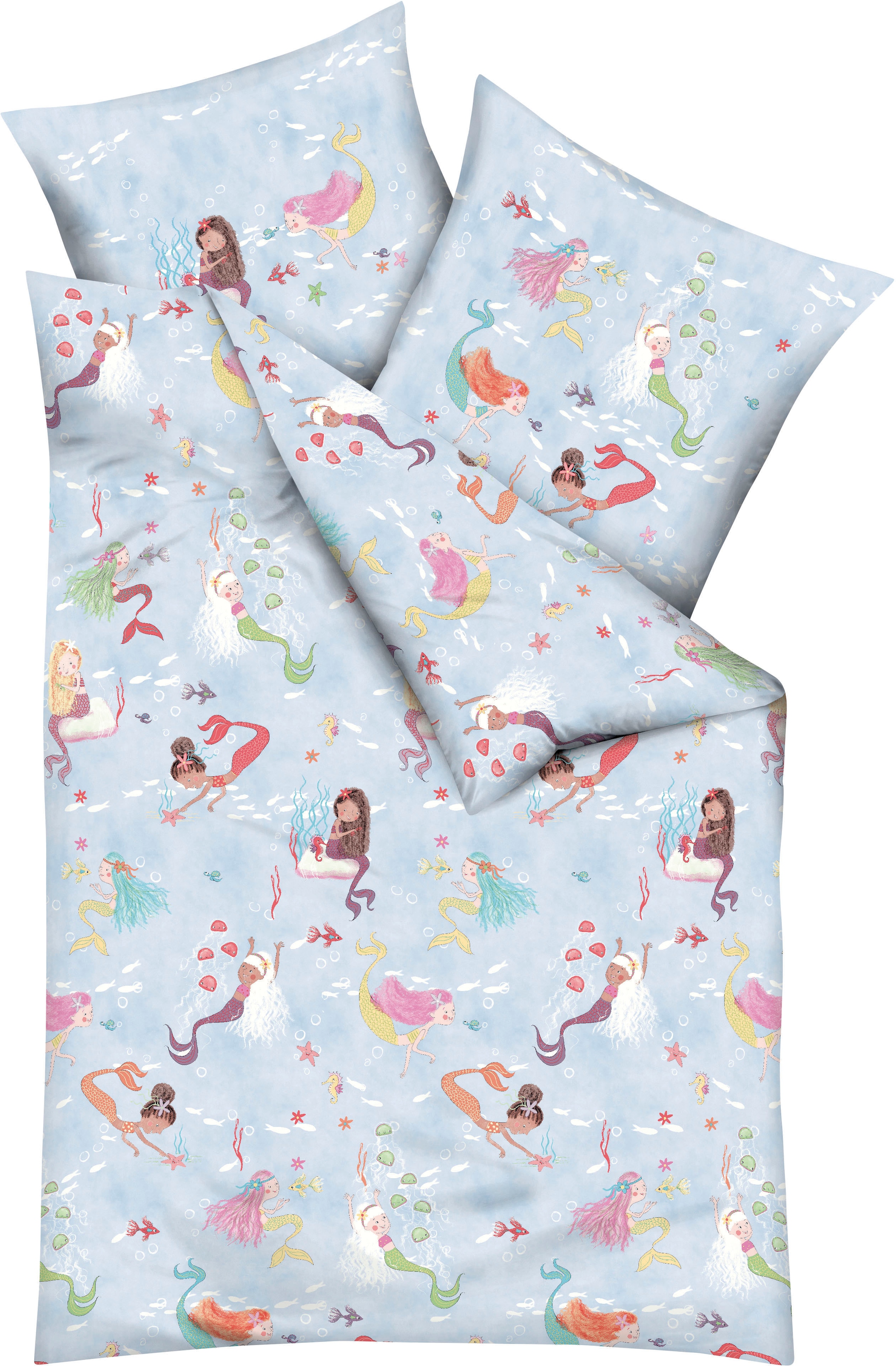 Kaeppel Kinderbettwäsche "Mermaids" 2 Stk. tlg. angenehm wärmend günstig online kaufen