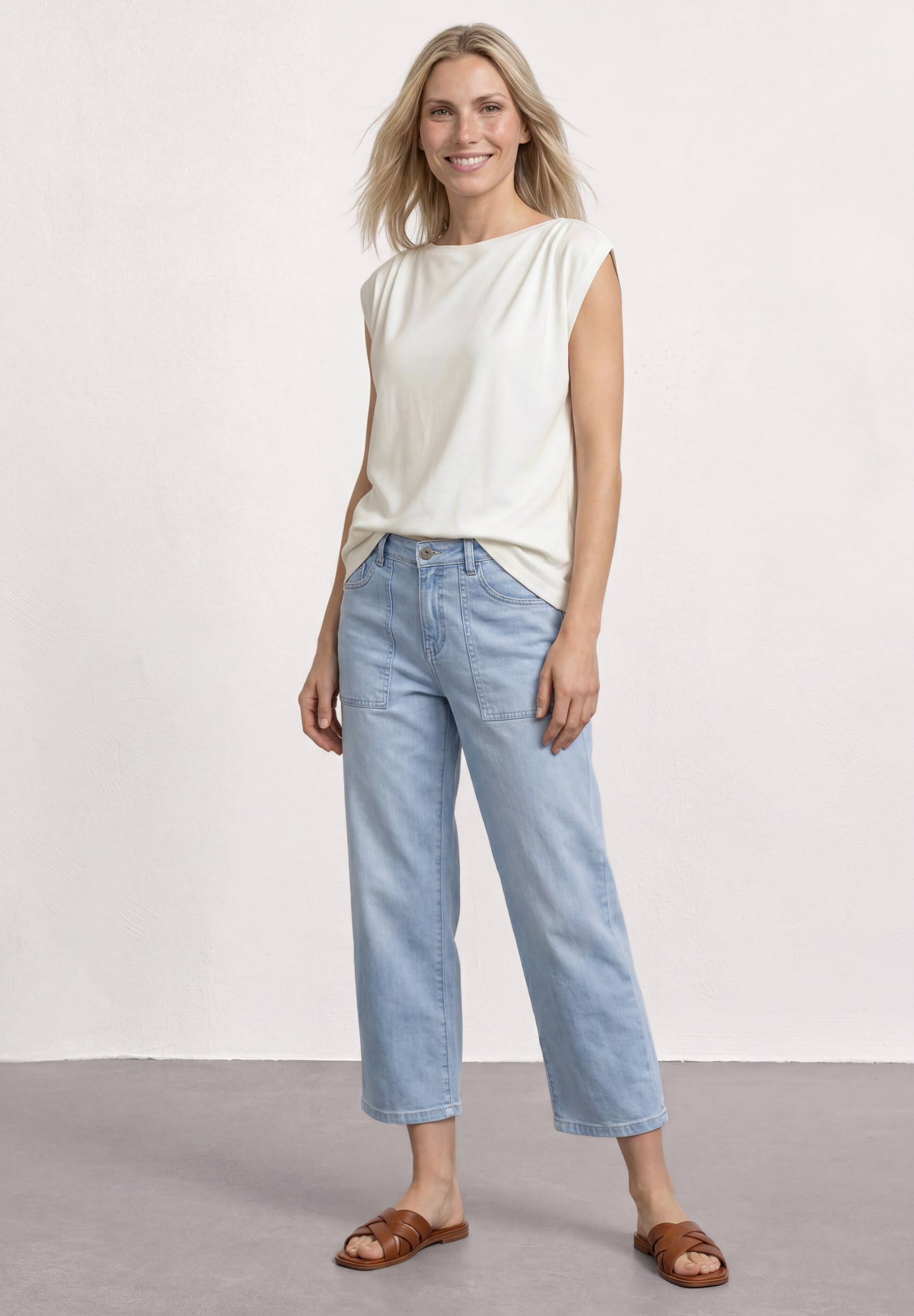 STREET ONE T-Shirt mit U-Boot-Ausschnitt