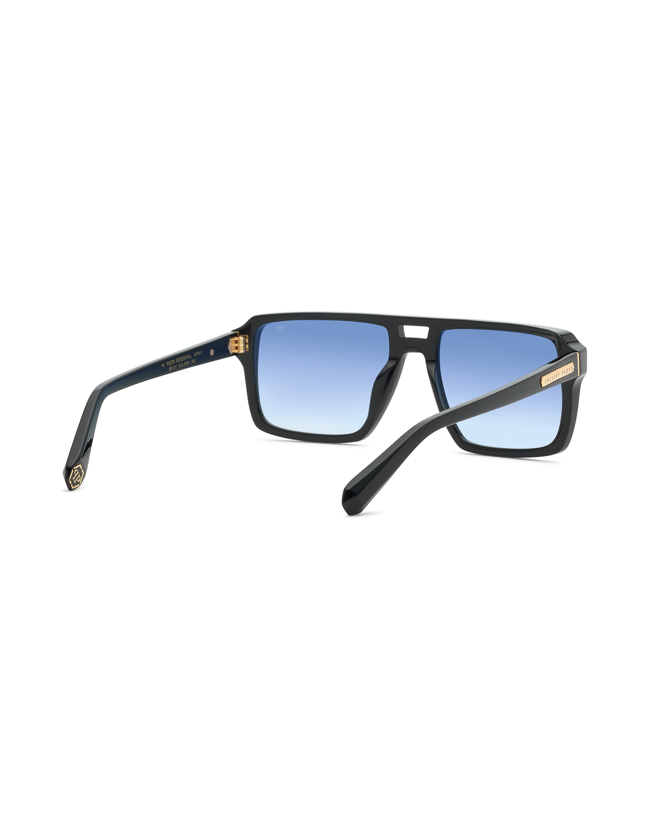 Sonnenbrille PHILIPP PLEIN "Sunglasses PLEIN ESSENTIAL", Herren, 0207, schwarz, lightblau, Sonnenbrillen Sonnenbrille 2