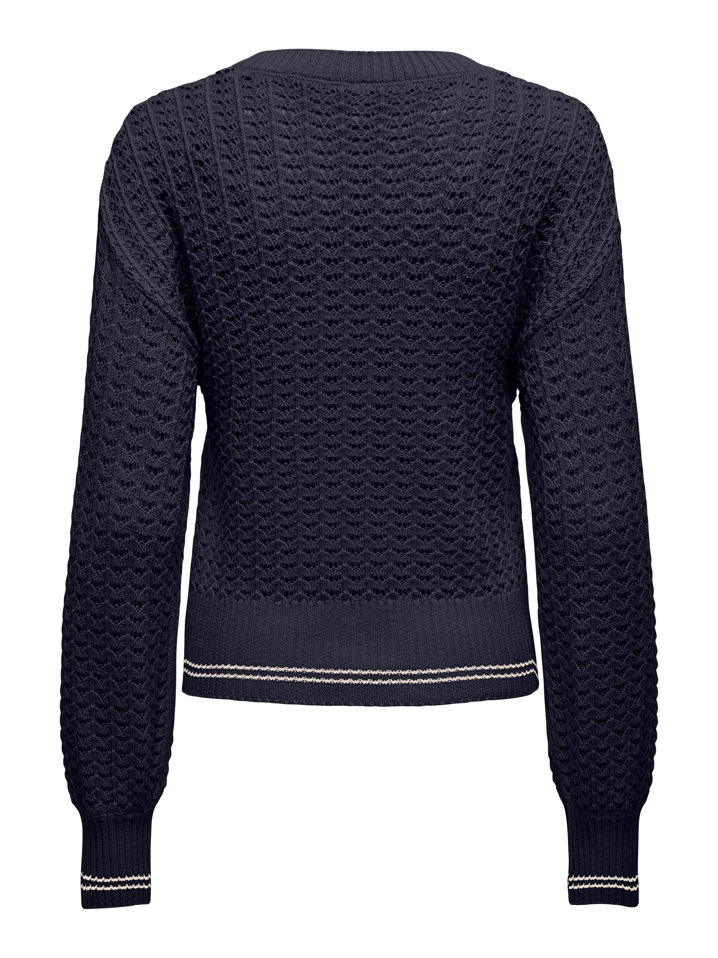ONLY Strickpullover »ONLASA LS DETAIL O-NECK CC KNT«
