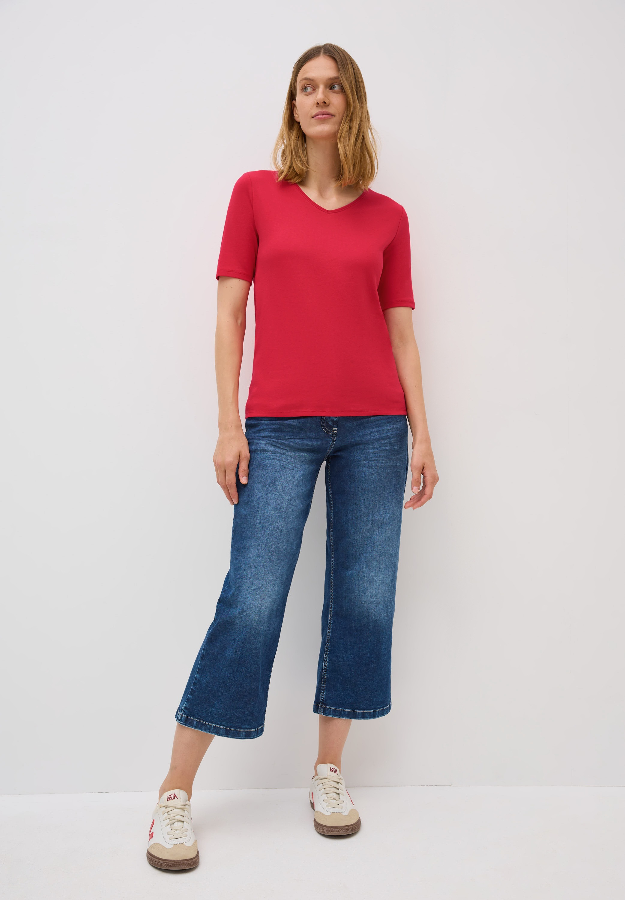 Thumbnail - Cecil T-Shirt aus reiner Baumwolle