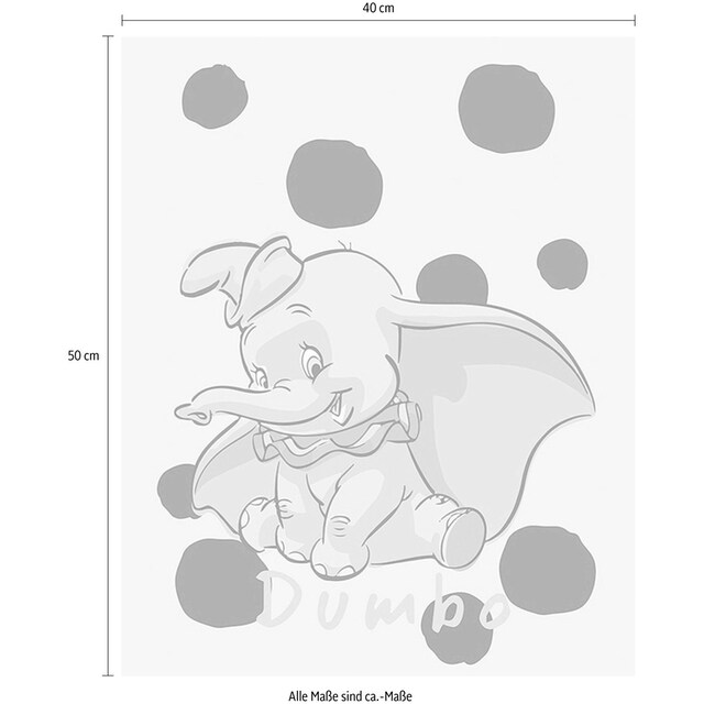 Komar Poster »Dumbo Dots«, Disney, (1 St.), Kinderzimmer, Schlafzimmer,  Wohnzimmer | BAUR