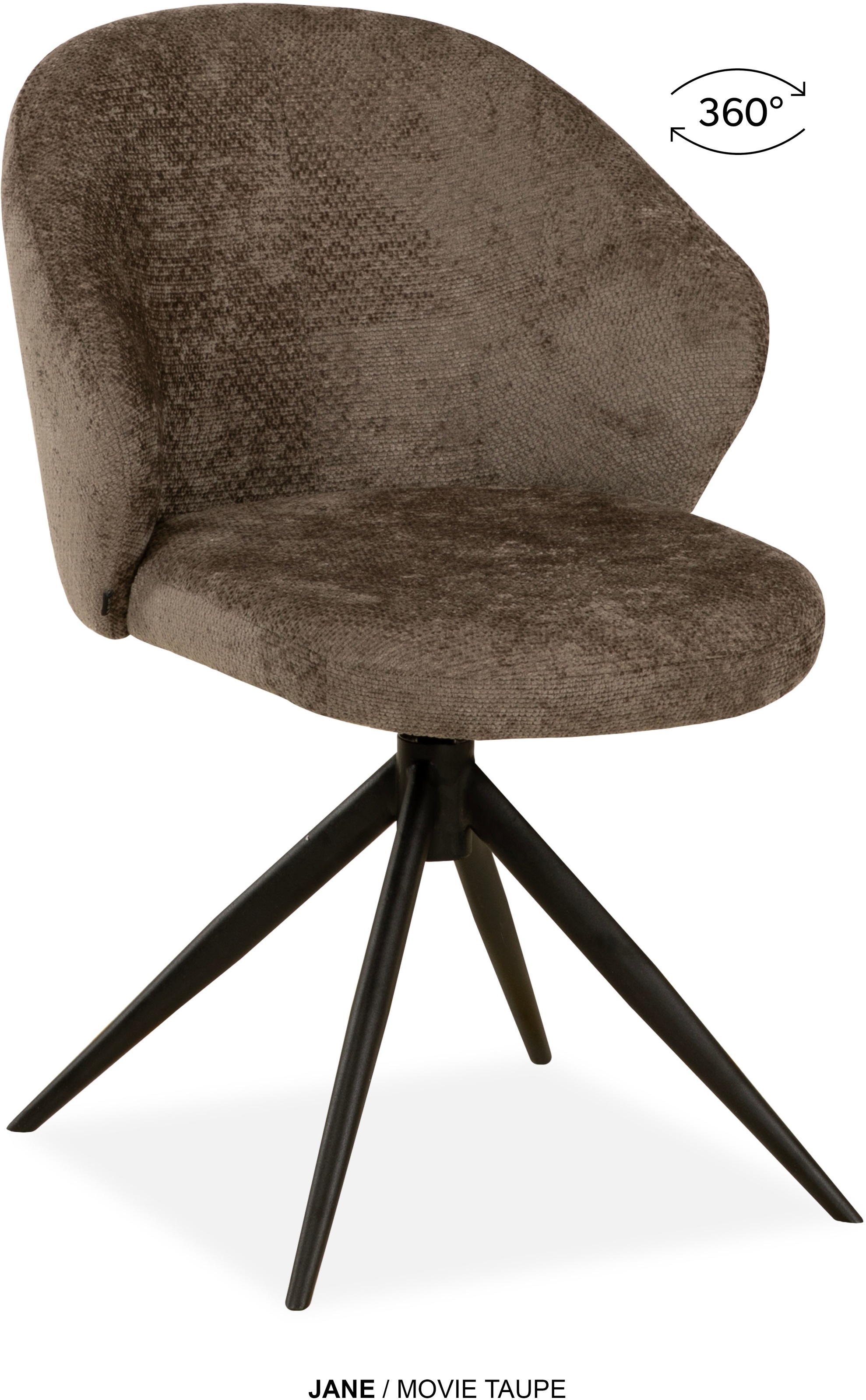 OMG Design Esszimmerstuhl "Jane" (Set) 2 Stk. Stoff Drehstuhl mit auto-retu günstig online kaufen
