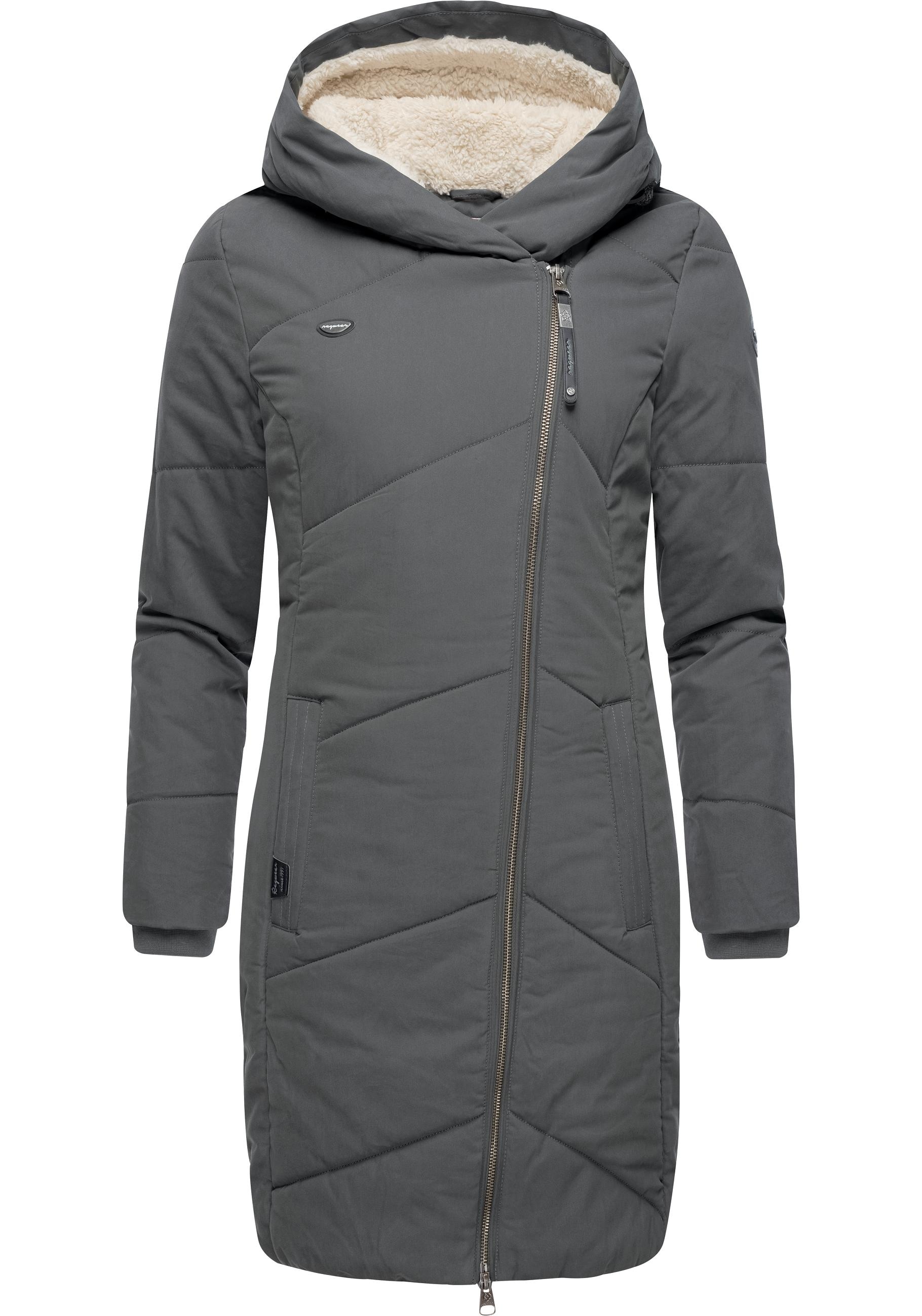 Ragwear Wintermantel »Gordon Long«, gesteppter Winterparka mit asymmetrischem Kragen