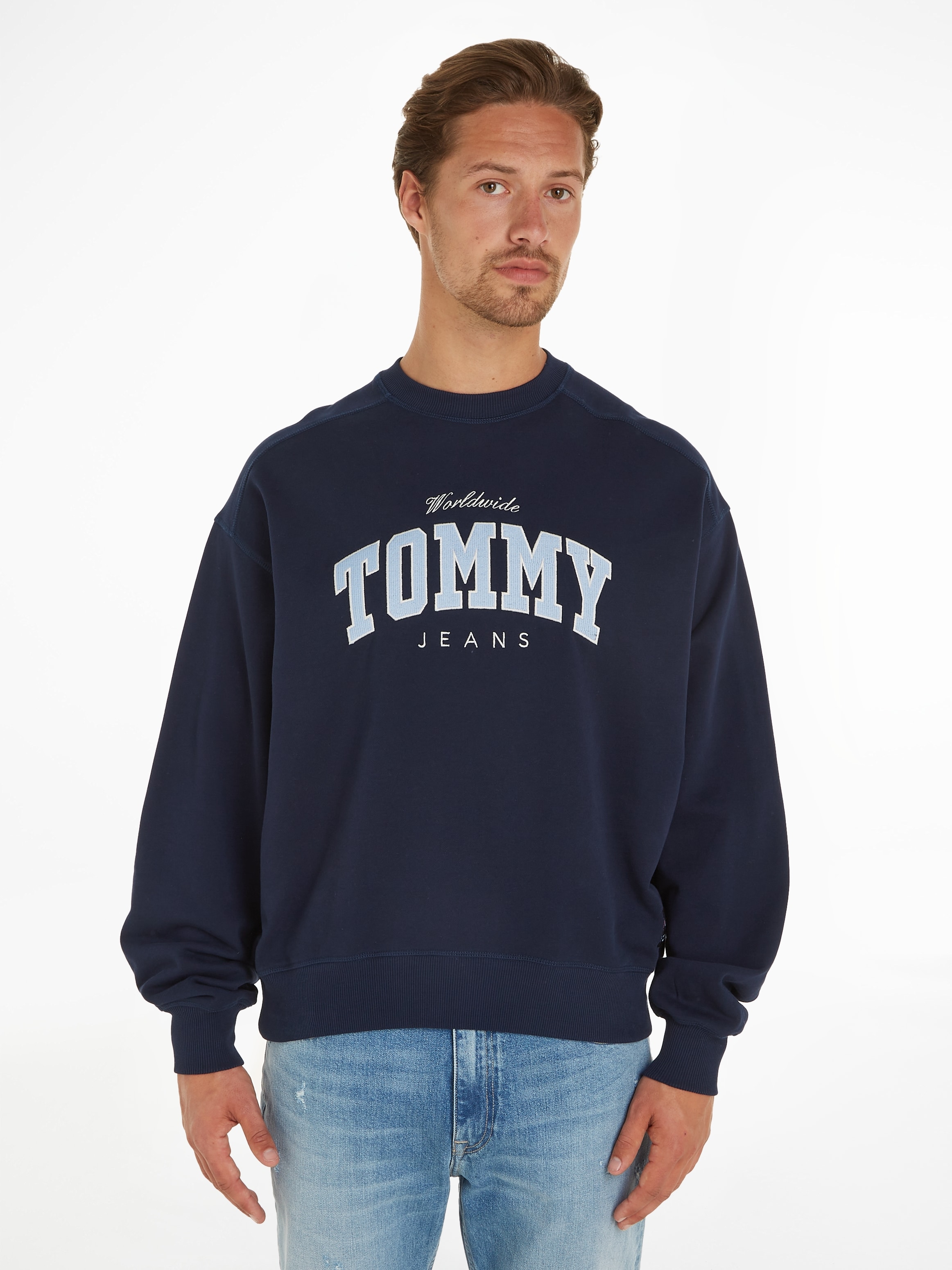 Tommy Jeans Sweatshirt "TJM BOXY VARSITY CREW EXT" günstig online kaufen