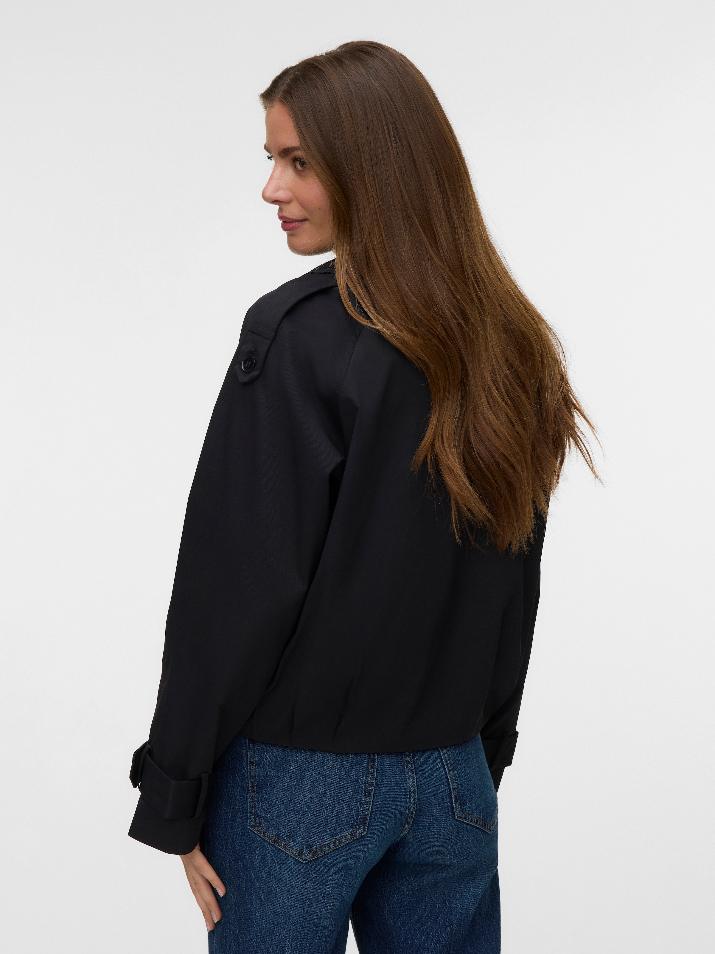 Vero Moda Kurzjacke »VMCHELSEA MADDY SHORT JACKET« Kunstfaser, im Trenchcoat Style