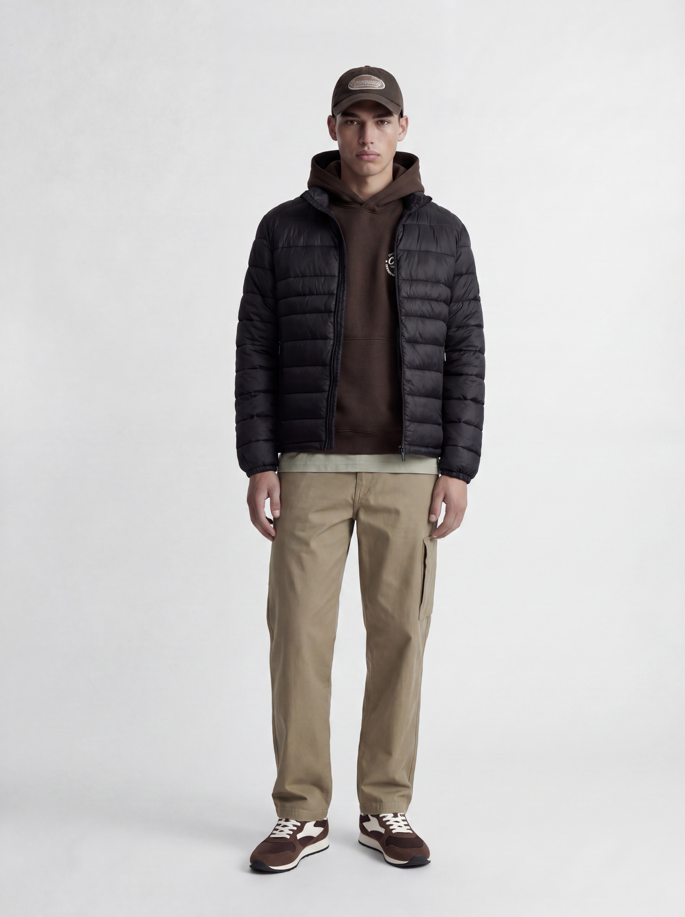 Jack & Jones Steppjacke »JJEKINGSLEY LIGHT PUFFER COLLAR NOOS« Kunstfaser, mit Stehkragen