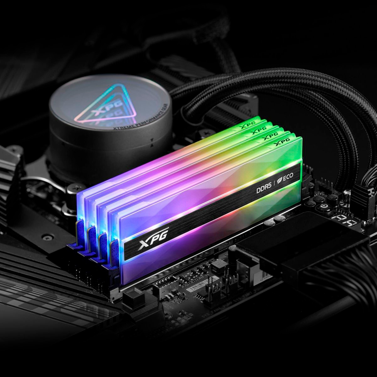 ADATA PC-Arbeitsspeicher »Lancer Neon RGB 16GB DDR5-6400 U-DIMM CL32«