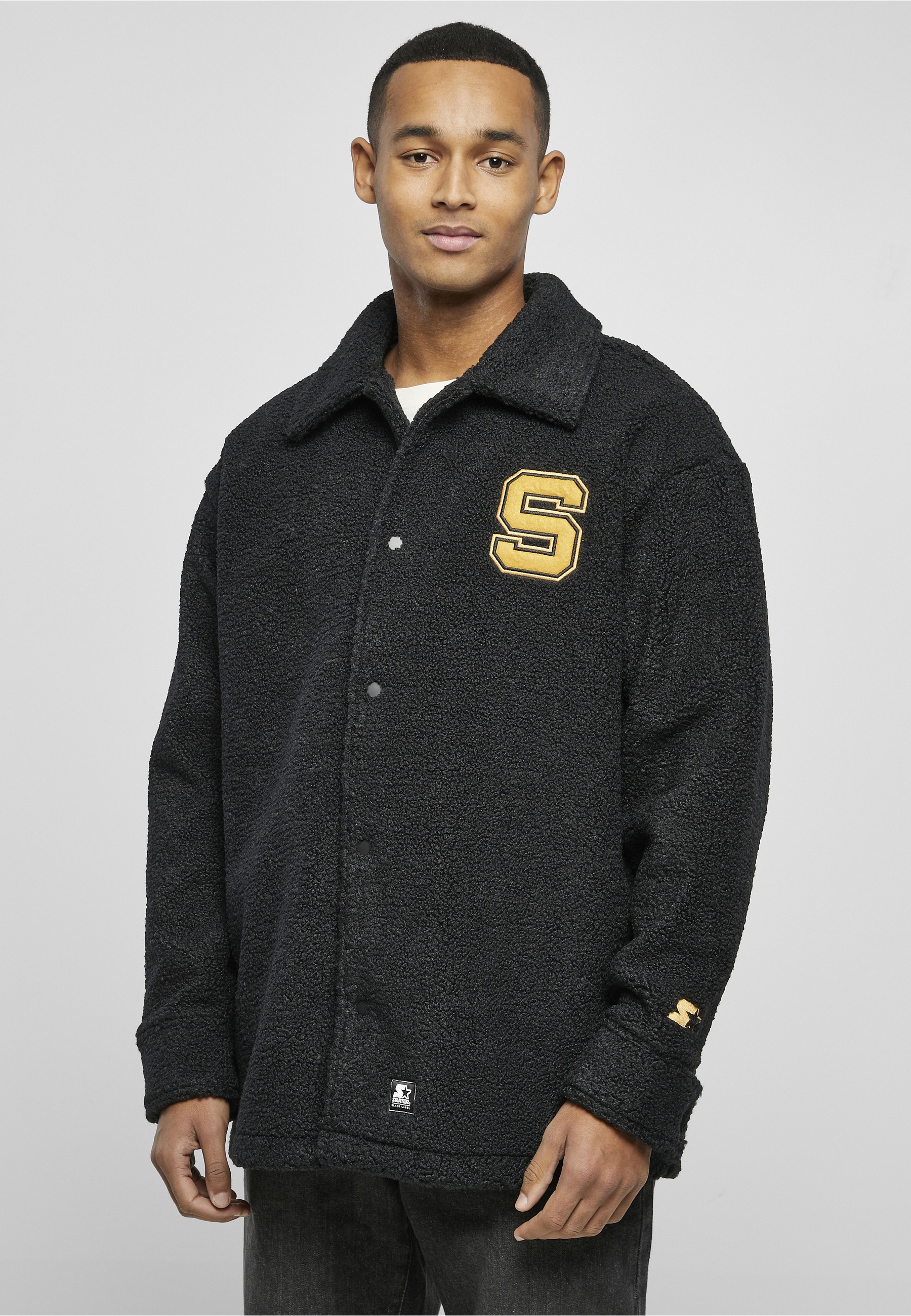 Starter Black Label Wintermantel »Starter Black Label Herren Starter Sherpa Shirt Jacket«