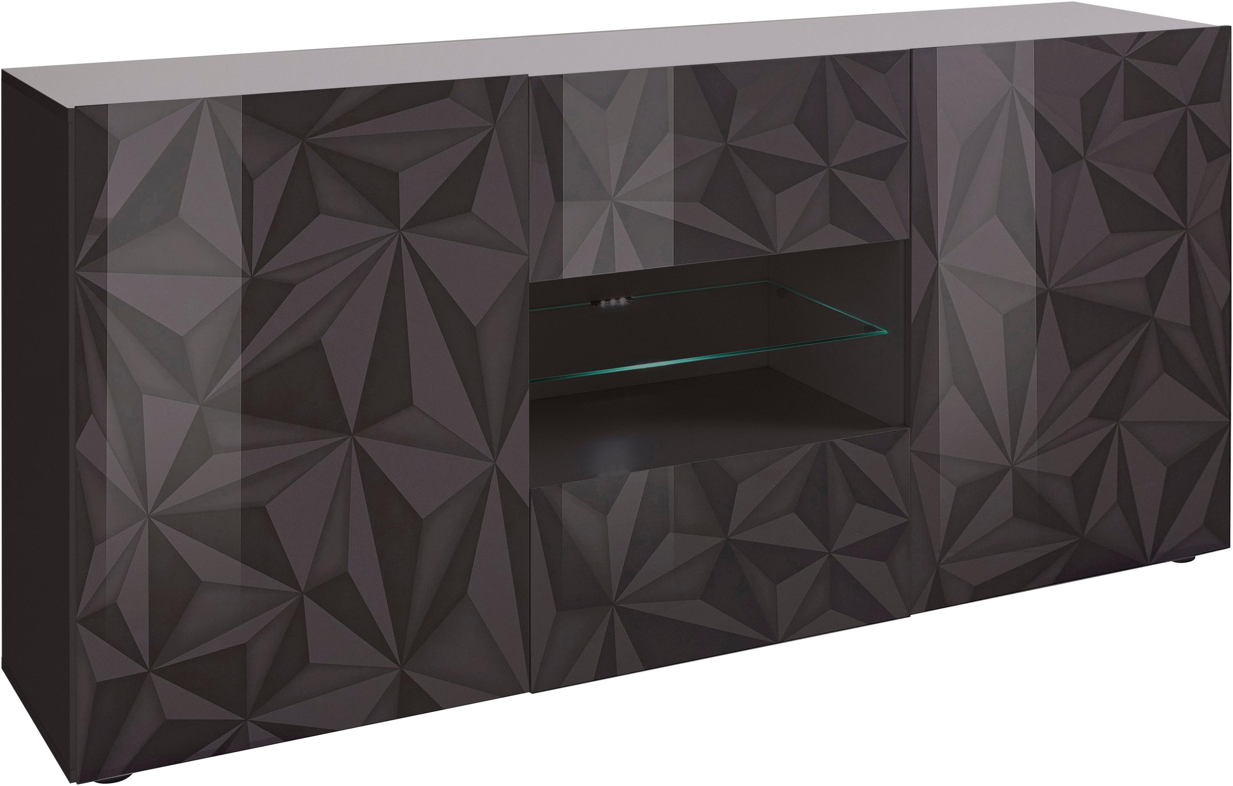 Home affaire Sideboard "Prisma Breite 181, Kommode 2 Türen, 2 Schubkästen, günstig online kaufen