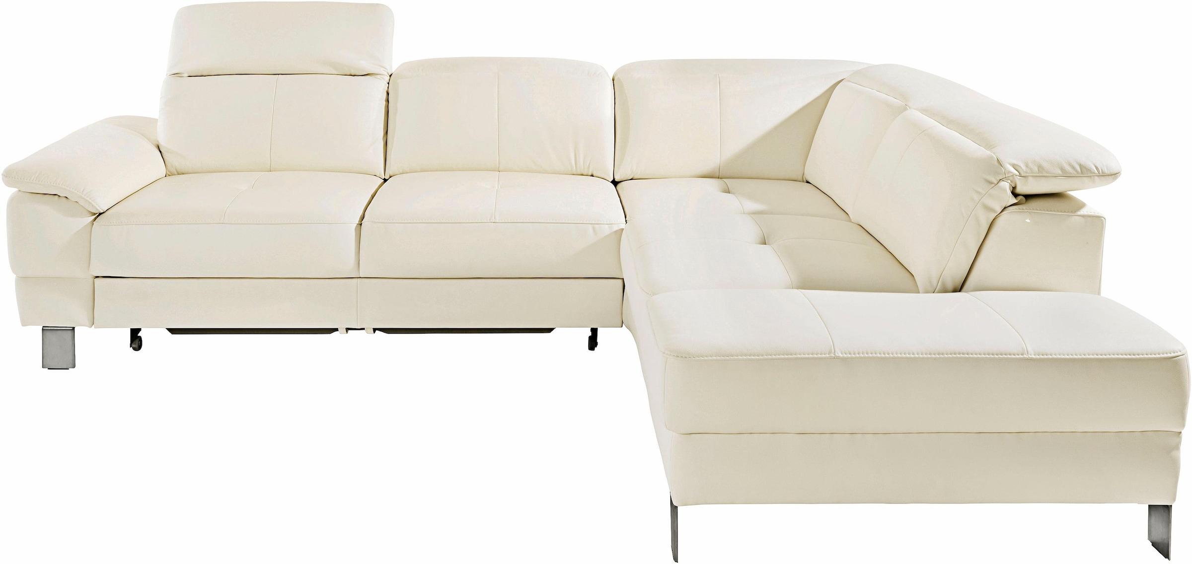 exxpo - sofa fashion Ecksofa »Mantua, L-Form«, mit Kopf- bzw. Rückenverstellung, Bettfunktion u. Bettkasten