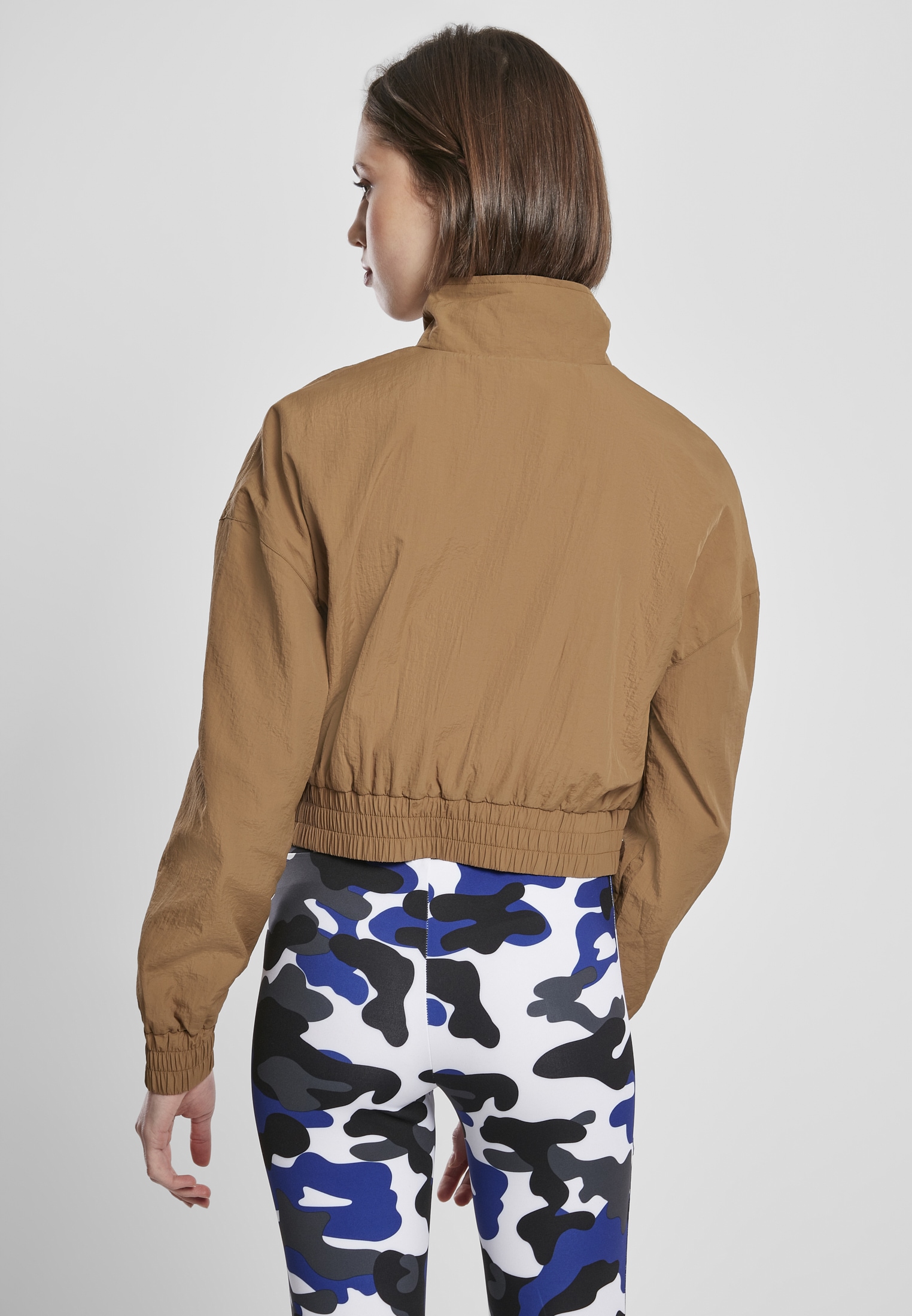 Black Friday URBAN CLASSICS Outdoorjacke (1 Jacket«, St.) | Over Cropped Nylon BAUR Crinkle »Frauen Ladies Pull