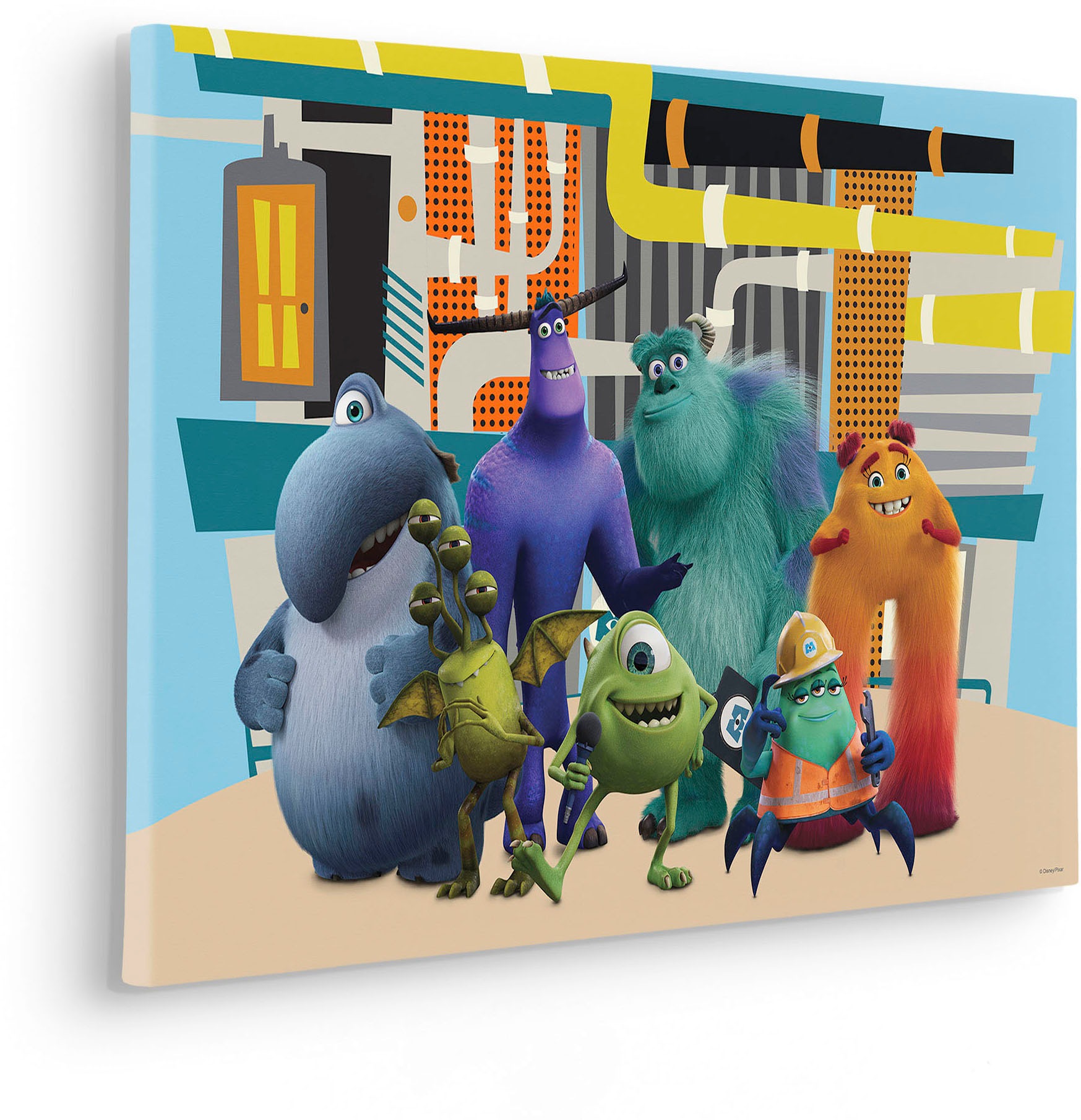 Komar Leinwandbild »Monsters at Work - Größe 40 x 60 cm«, Disney, (1 St., 40 x 60 cm (Breite x Höhe), Keilrahmenbild mit Echtholzrahmen, Kinderzimmer