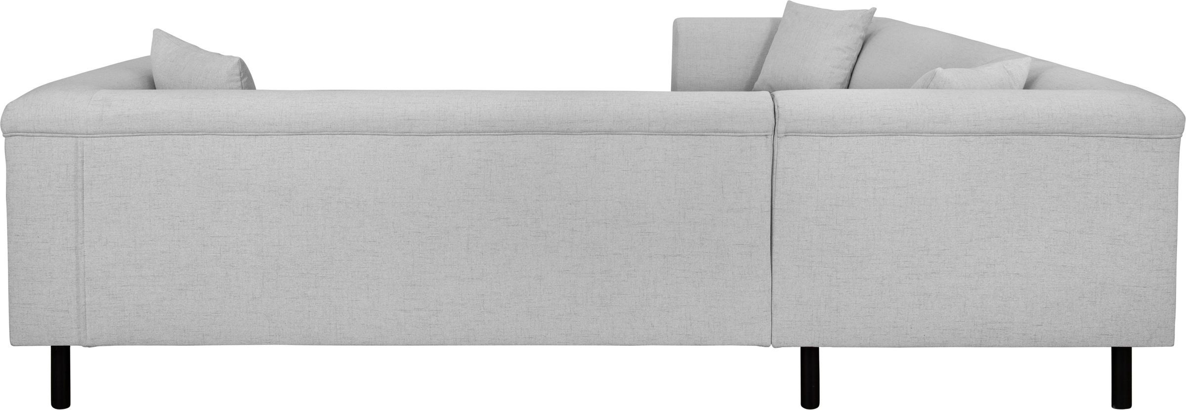 INOSIGN Ecksofa »AGNIA L-Form  B/T/H: 244/244/71 cm«, incl. Zierkissen, gleichschenklig, auch in Cord