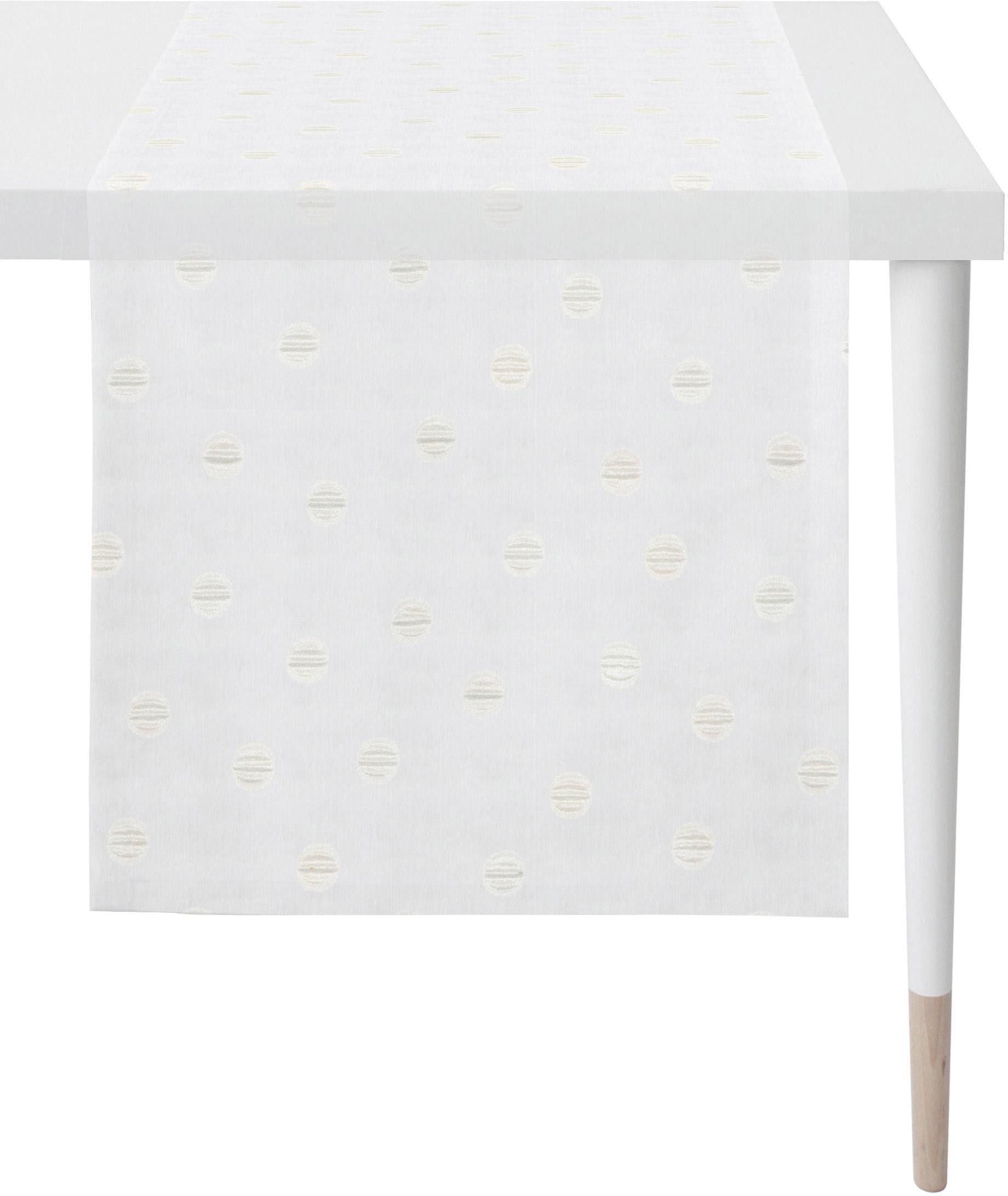 APELT Tischläufer "Sevilla - Loft Style" Scherli - transparent günstig online kaufen