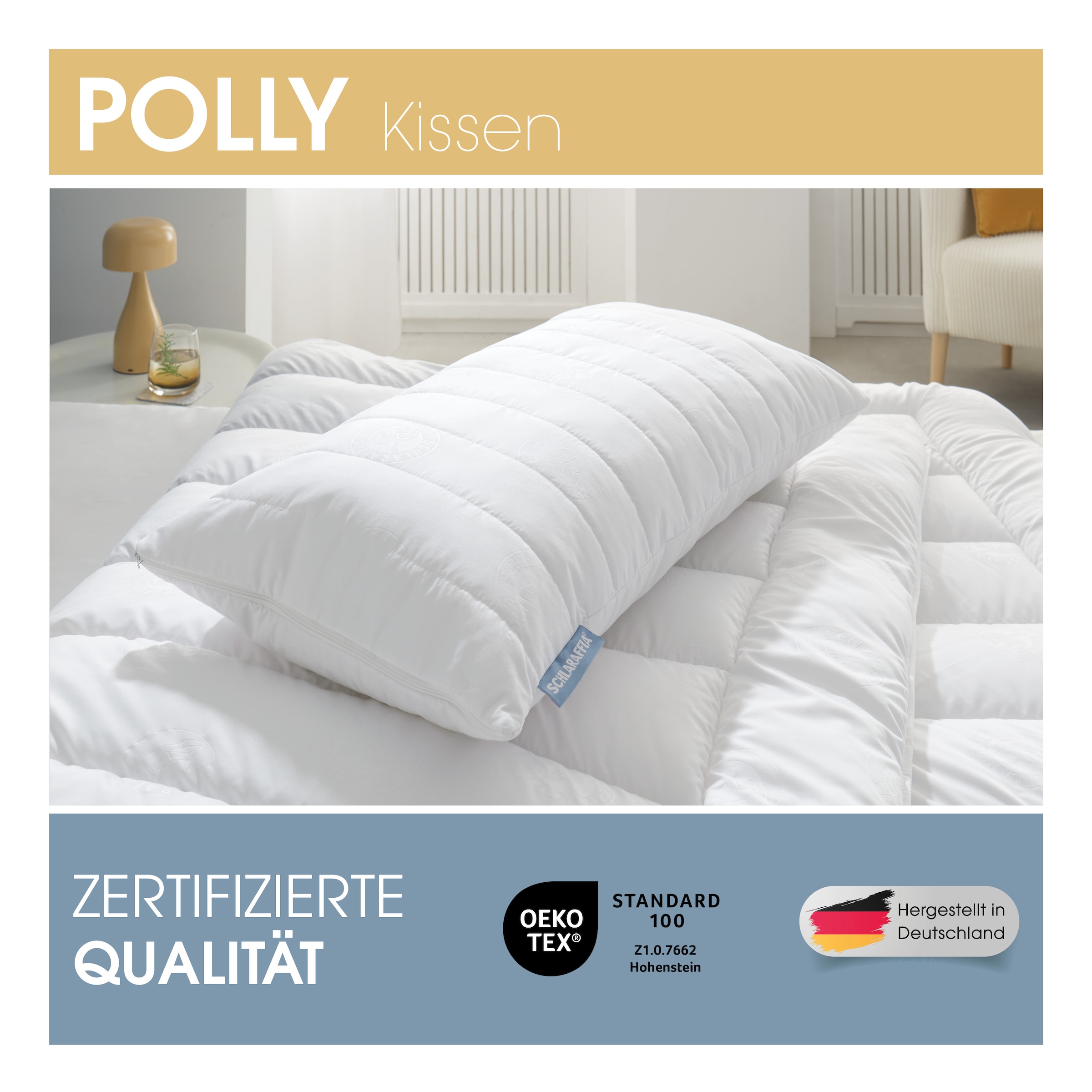 Schlaraffia Kopfkissen »Polly« 1 Stk. tlg.