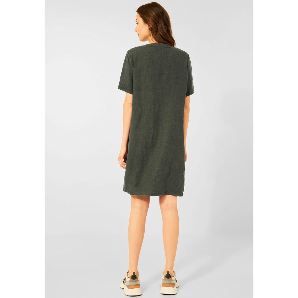 Damenmode Kleider Cecil Sommerkleid, in Unifarbe deep-khaki Damenmode Kleider Cecil Sommerkleid, in Unifarbe deep-khaki