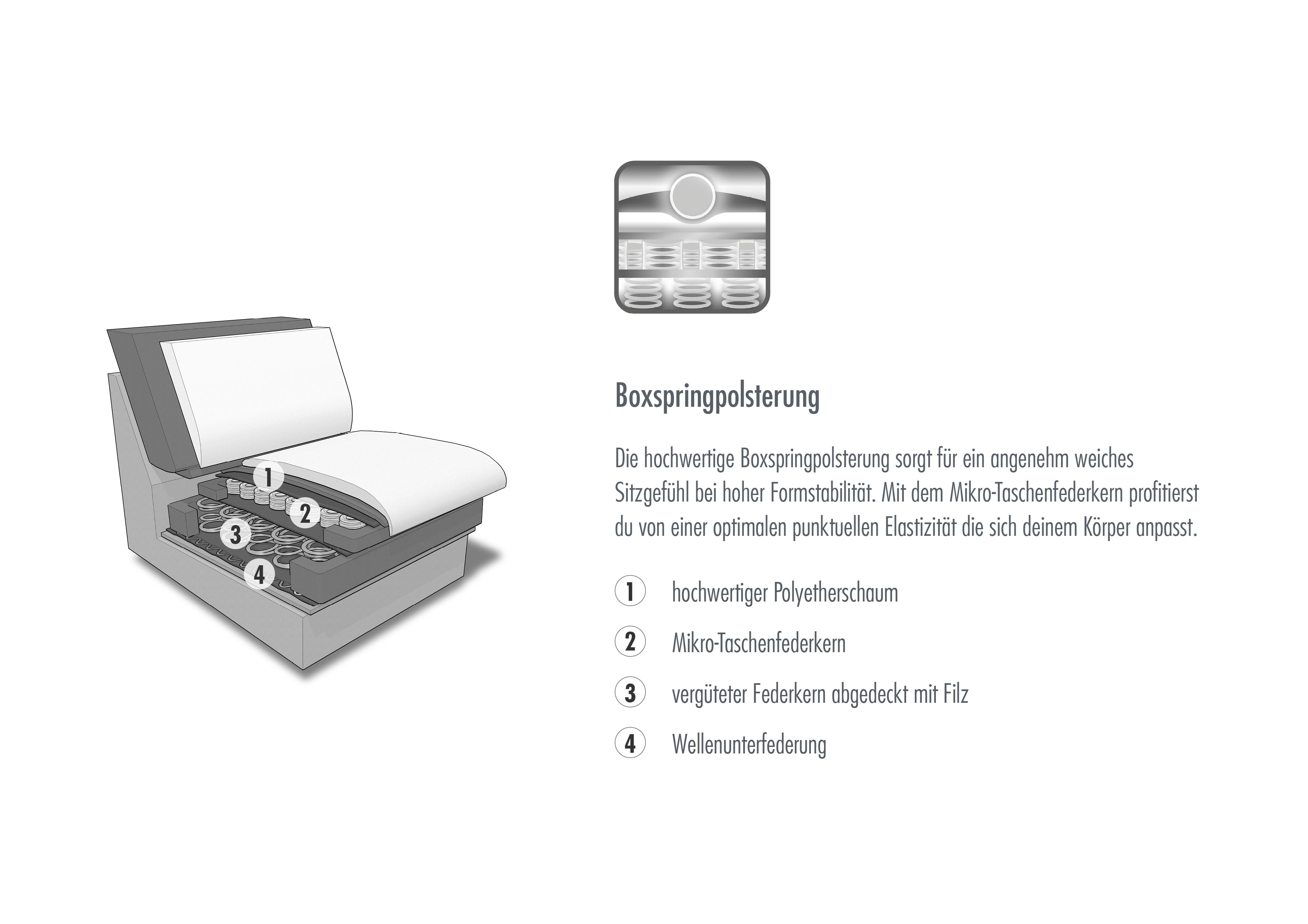 Thumbnail - Die PlanBar Ecksofa "MP-IN17041 L-Form", Sitztiefenverstellung, optional mit Kopfteilverstellung & Bettfunktion