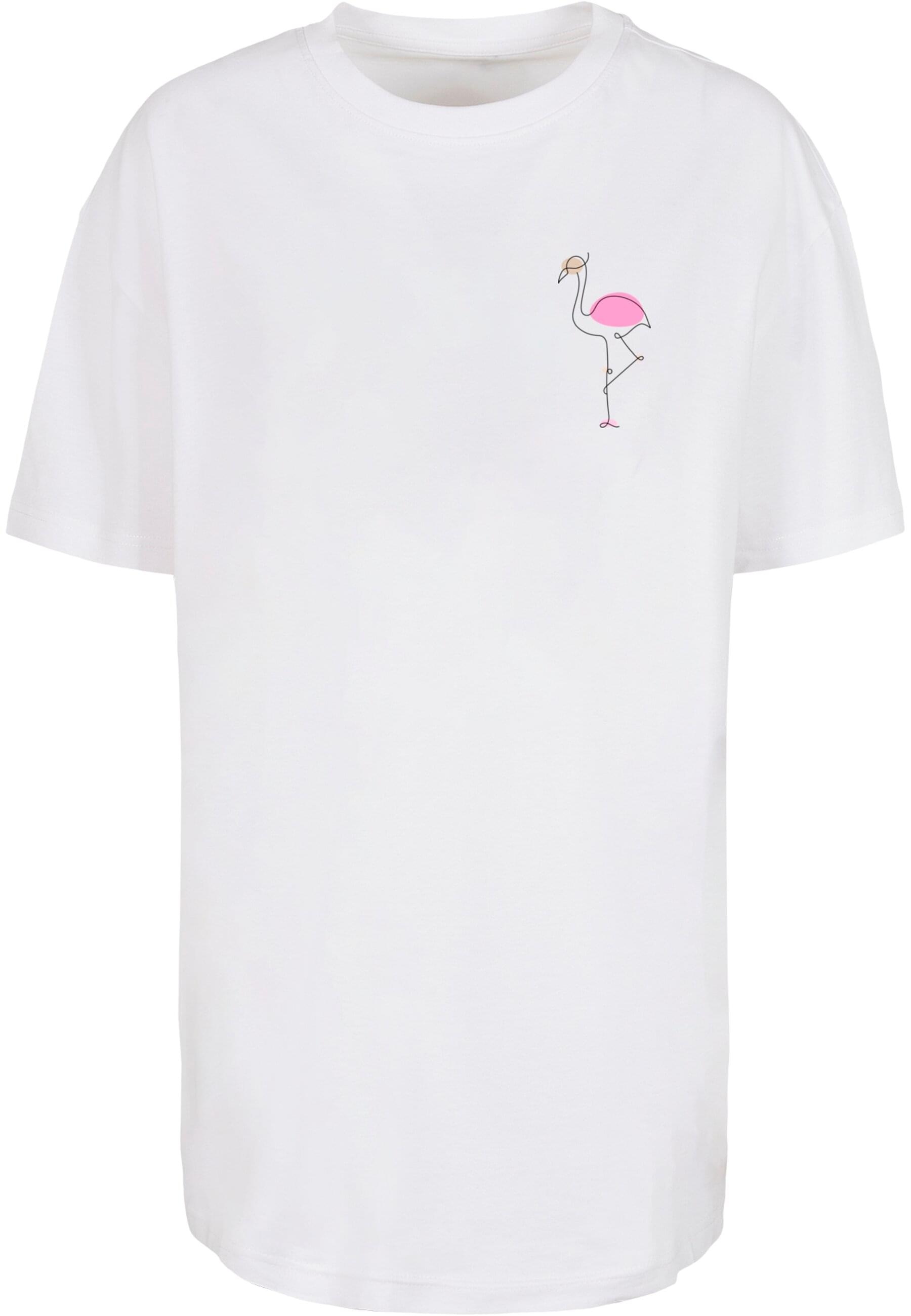 Merchcode T-Shirt "Merchcode Damen Ladies Flamingo Oversized Boyfriend Tee" günstig online kaufen