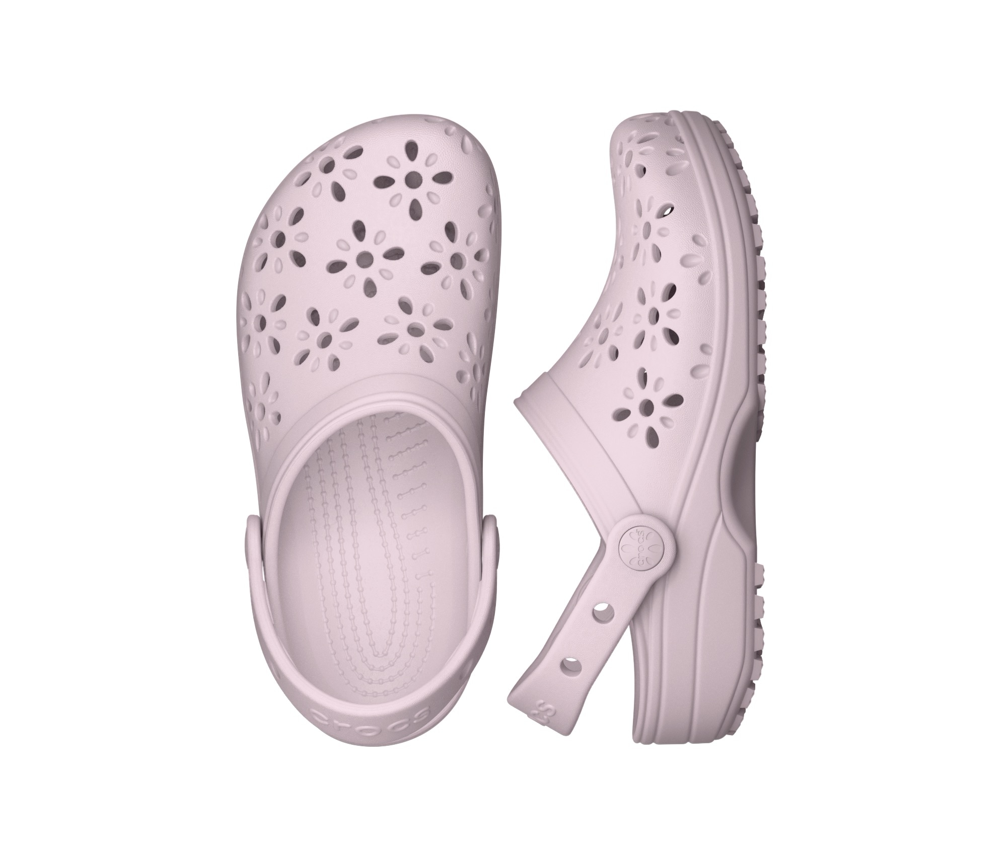 Crocs Clog »Classic Floral Cut Out Clog«, Sandale mit schwenkbarem Fersenriemen
