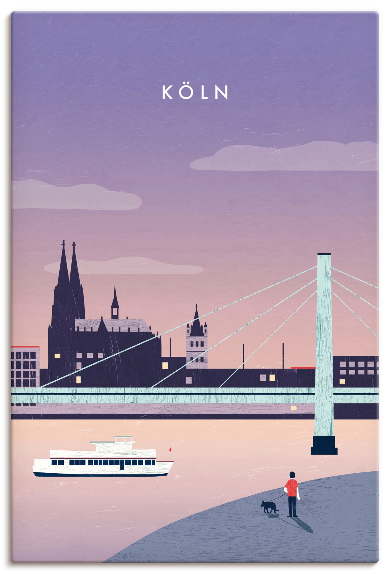 Artland Wandbild "Köln" 1 Stk. tlg. als Alubild, Leinwandbild, Poster, Wandaufkleber in verschied. Größen
