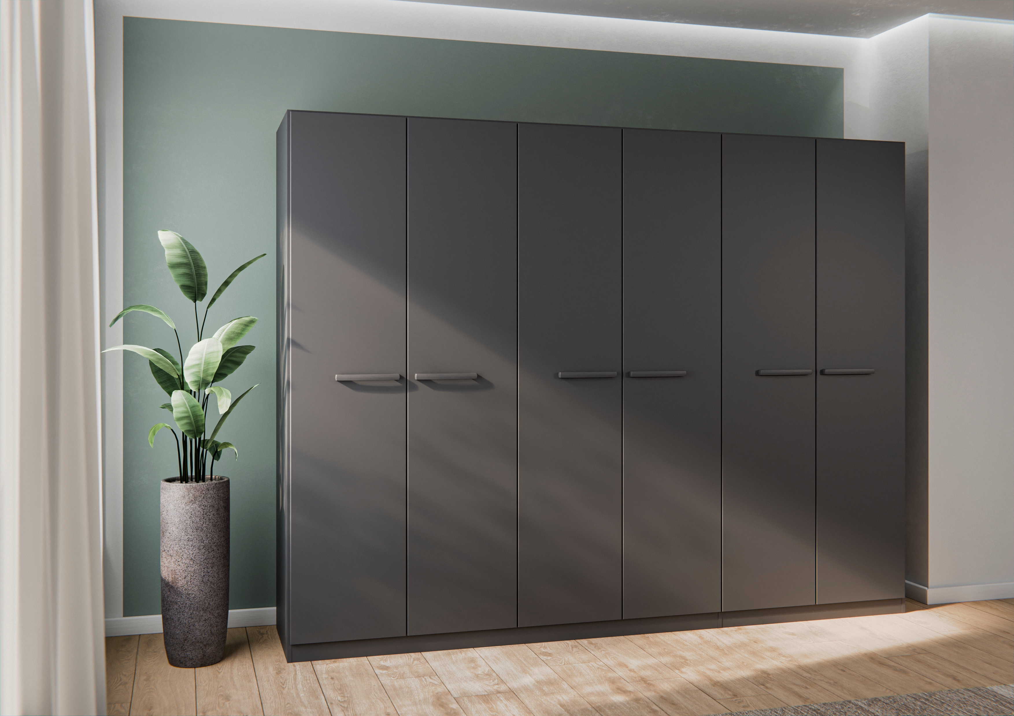 OTTO home Kleiderschrank "Mehrzweckschrank Aktenschrank Möbel Mietswohnung Schlafzimmer MODI" erhältlich in Breiten 91/136/181/226/271 cm, Höhe 210 cm, in angesagten Farbkombinationen, optional mit Spiegel MADE IN GERMANY
