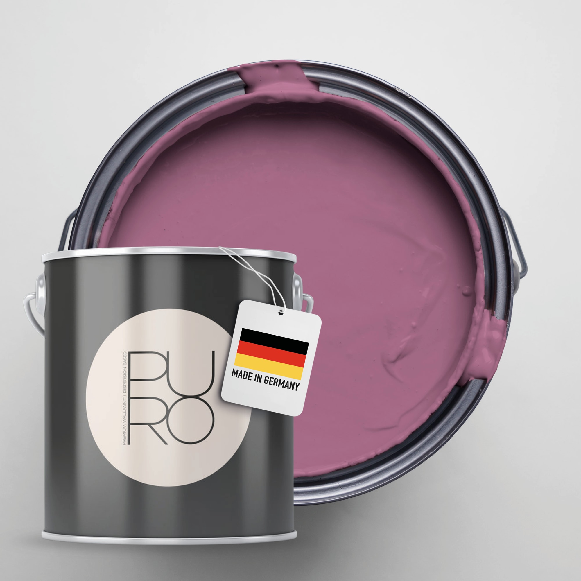 A.S. CRÉATION Wandfarbe "Premium Innenwandfarbe PURO Tuchmatt lovely rose", 5 l 5ml, rosa, Farben, ideal für Wohnzimmer, Schlafzimmer, Flur und