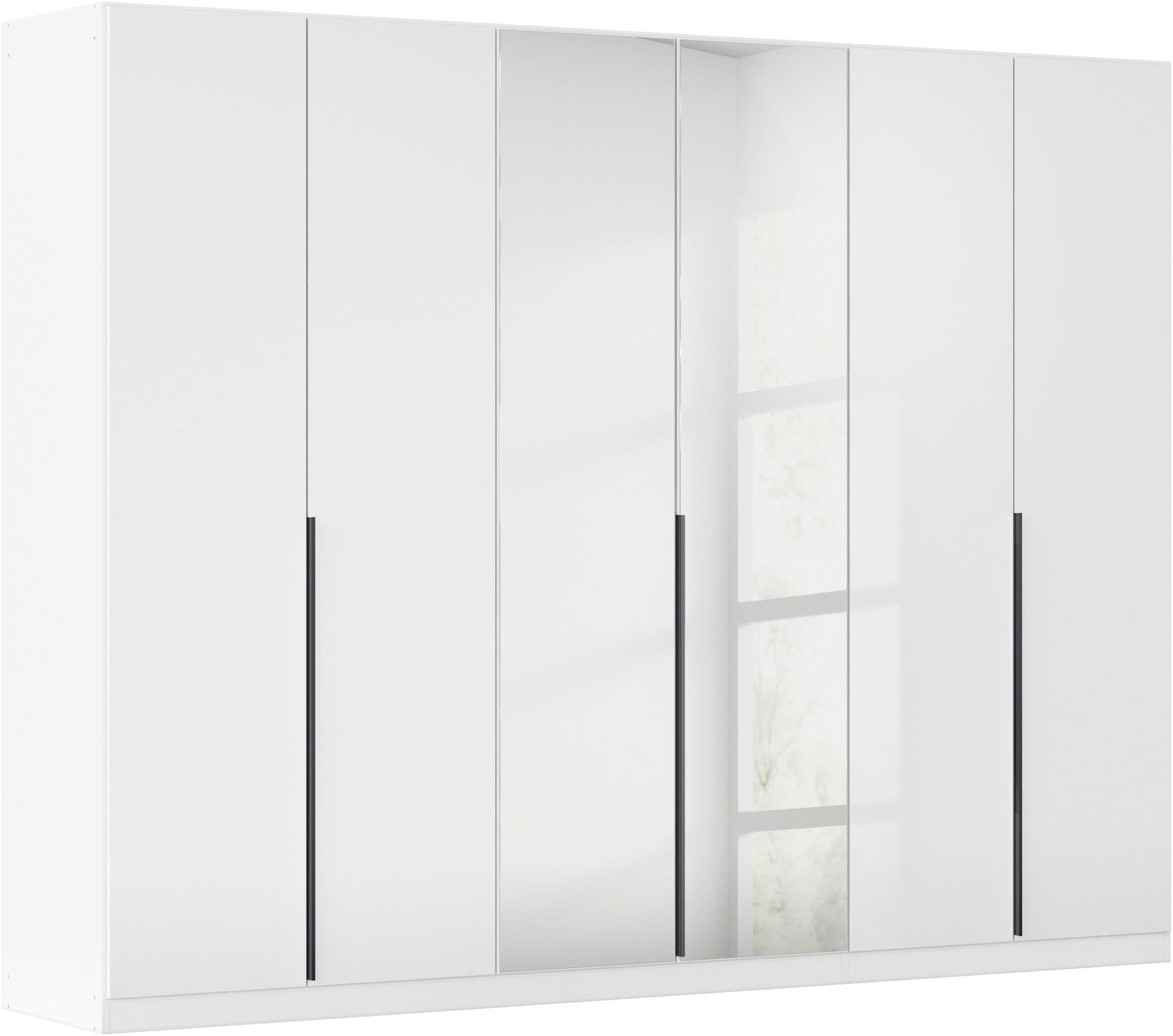 OTTO home Drehtürenschrank "Kleiderschrank Schrank Garderobe AGORDO mit Dekor- oder Hochglanzfront" in zwei Griff-Farben, Breiten 91-405 cm, durchdachte Innenausstattung, in 8 Breiten und 2 Höhen MADE IN GERMANY