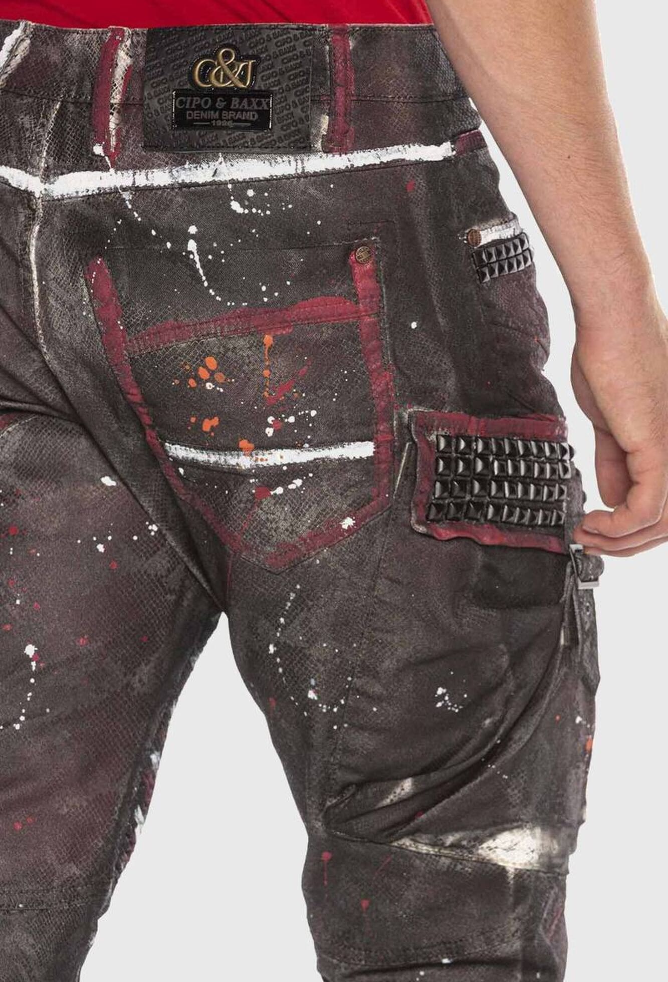 Cipo & Baxx 5-Pocket-Jeans »Cipo & Baxx Jeans« mit coolem Print