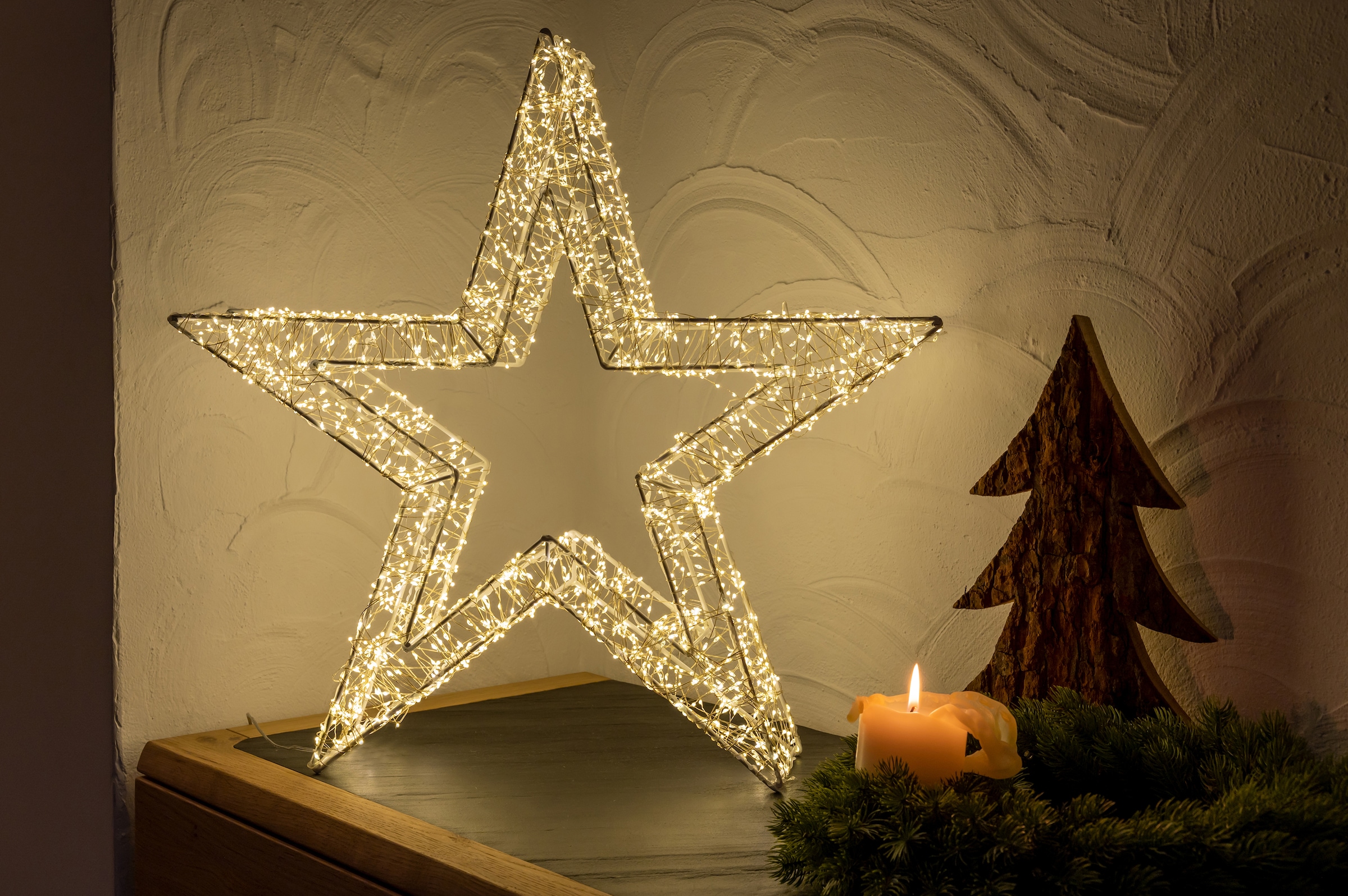 Star-Max LED Stern »Weihnachtsstern, Weihnachtsdeko aussen«, 960  flammig-flammig, stromsparende LED kaufen | BAUR | Beleuchtete Weihnachtssterne