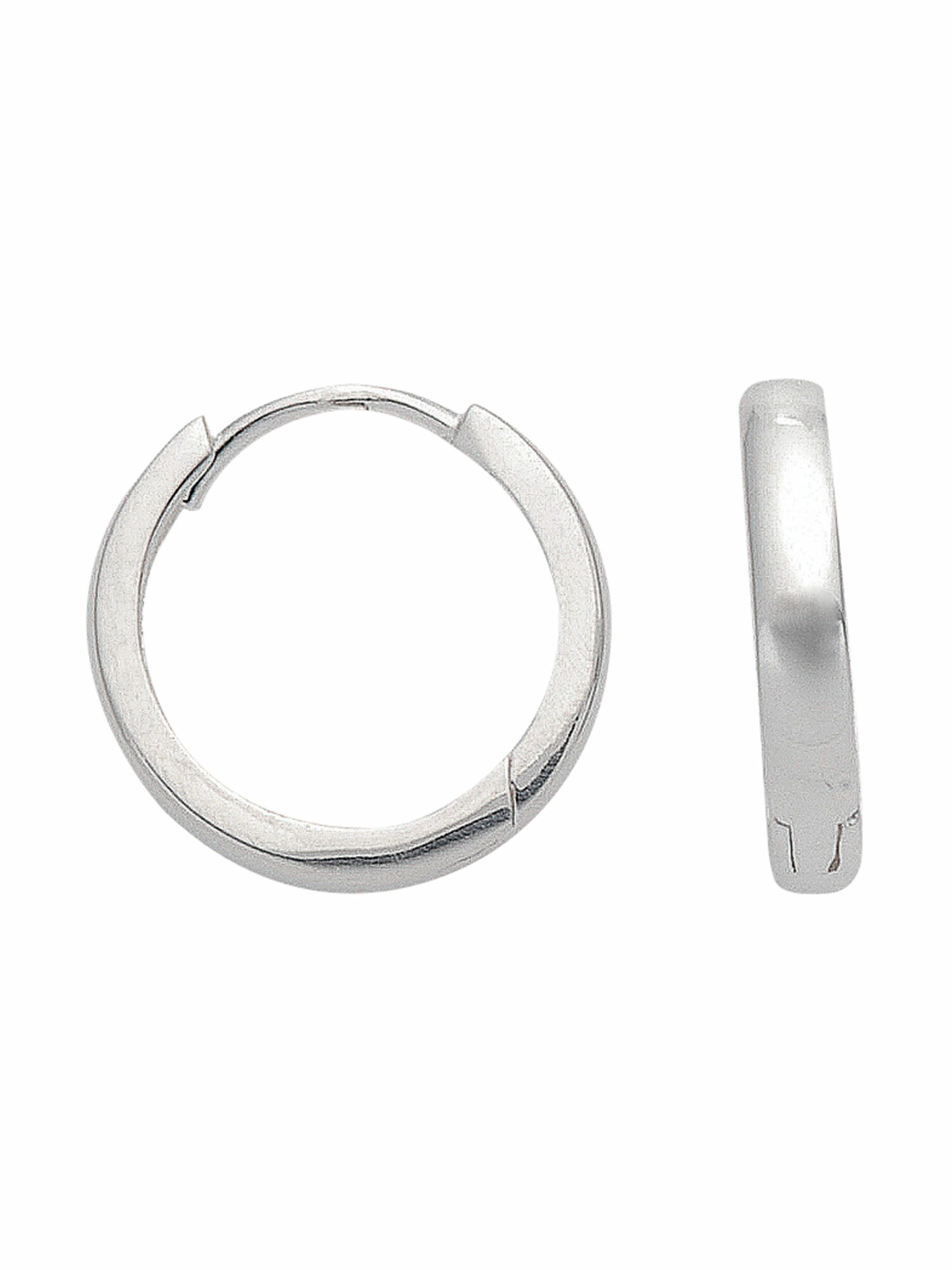 Adelia´s Paar Ohrhänger »1 Paar 925 Silber Ohrringe / Creolen Ø 17 mm« 925 Sterling Silber Silberschmuck für Damen