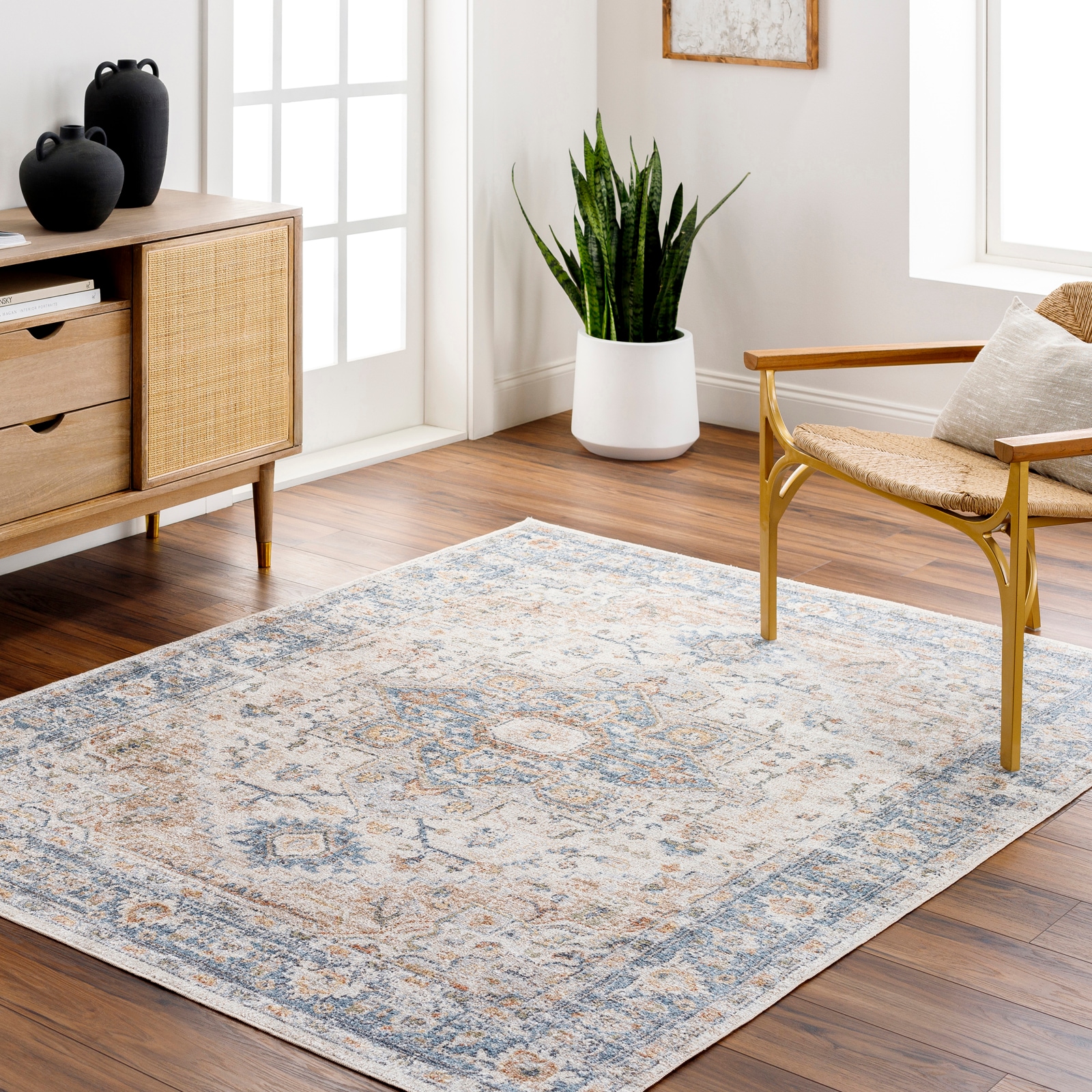 Teppich LIVABLISS "UROMI", bunt, B:200cm H:4mm L:275cm, Kunstfaser, Teppiche, Teppich