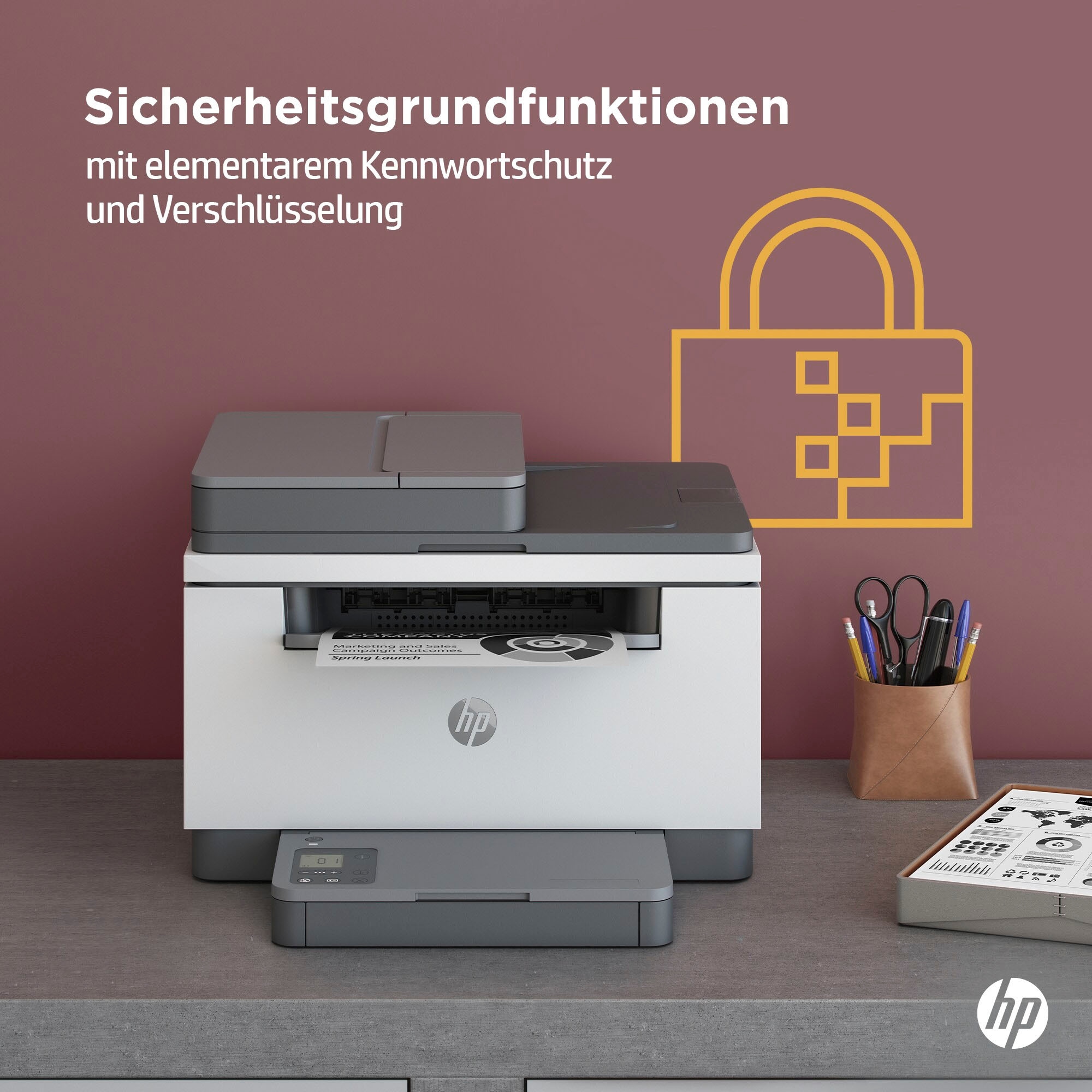 HP Multifunktionsdrucker »LaserJet MFP M234sdn«, 2 Monate gratis Drucken mit HP Instant Ink inklusive