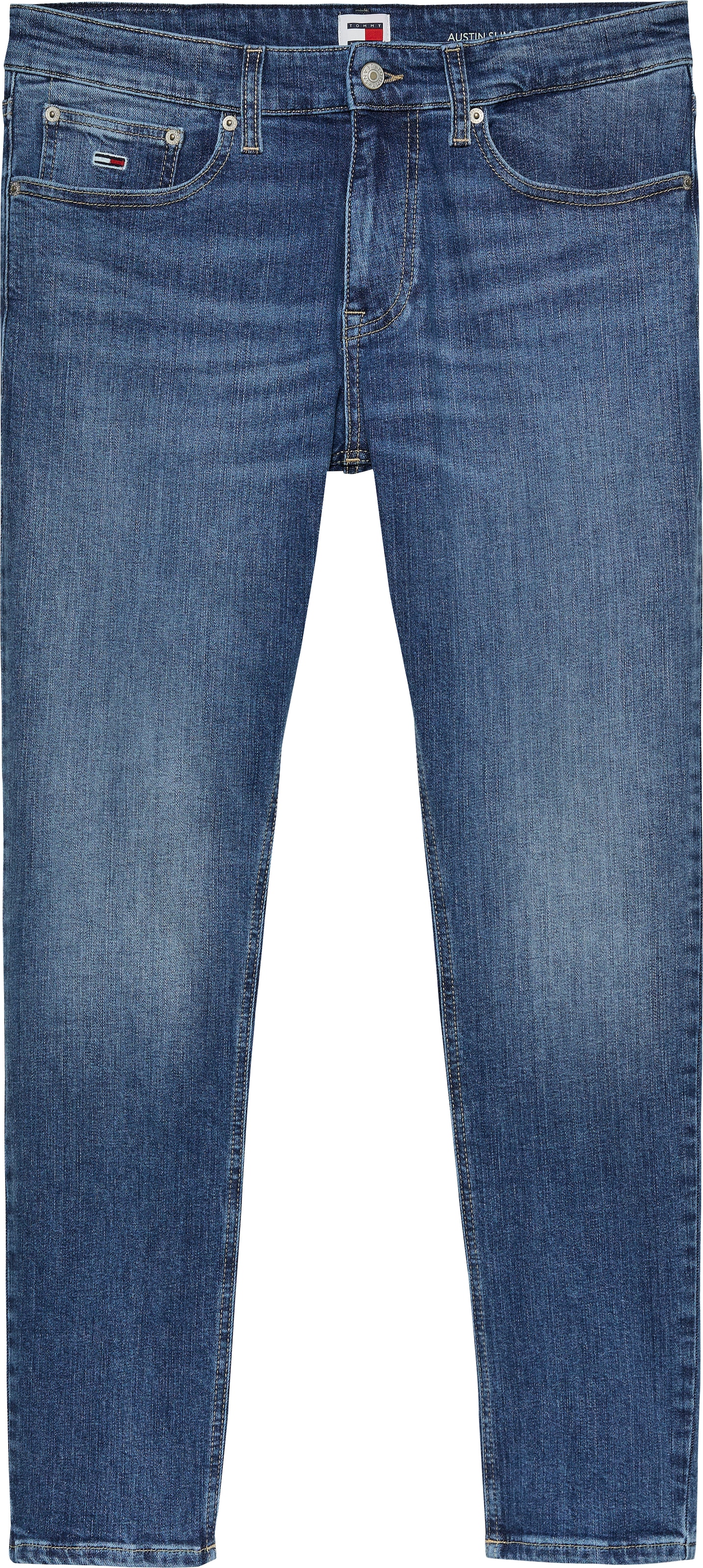 Bootcut-Jeans, in blauer Waschung