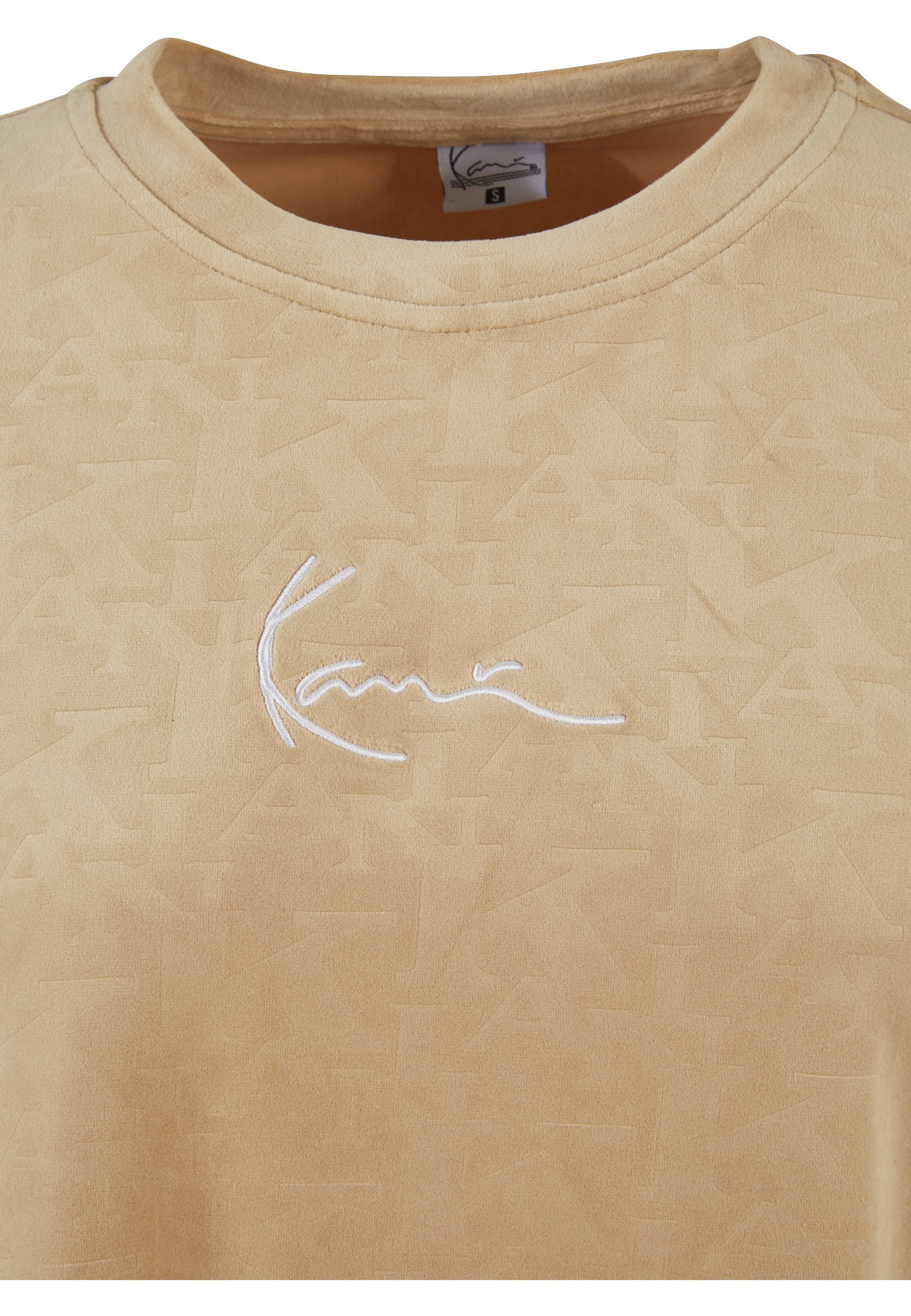 Karl Kani Kurzarmshirt »Karl Kani Damen KW224-027-1KK Small Signature Velvet Logo Tee« 1 Stk.