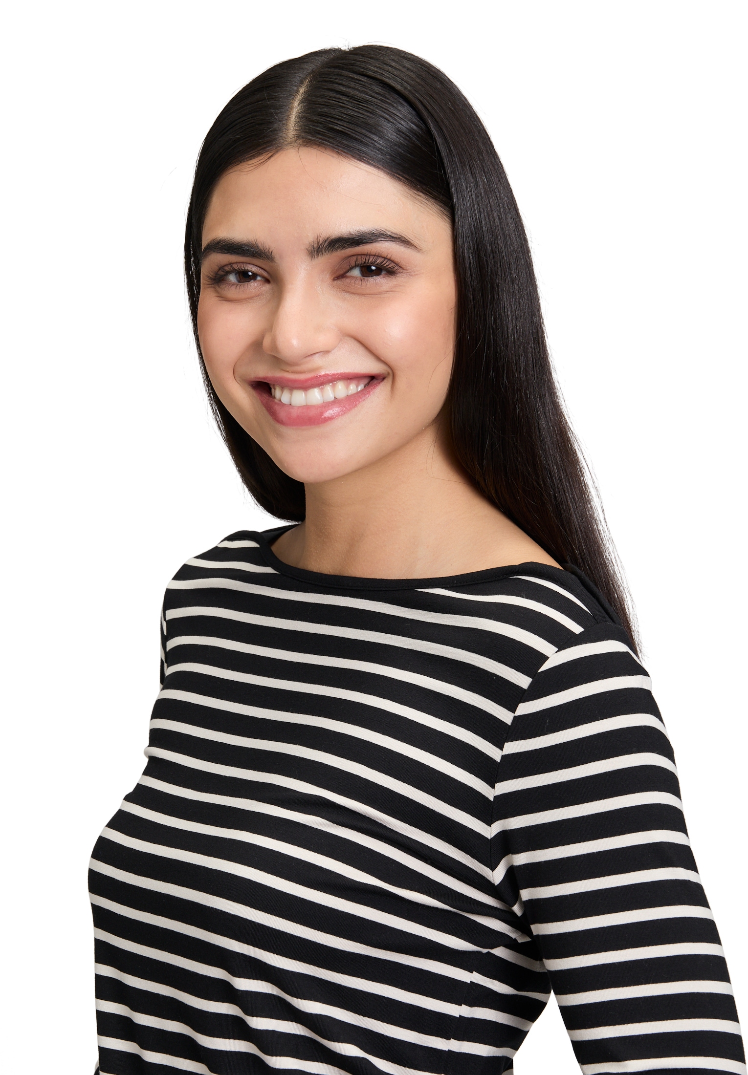 Betty Barclay 3/4-Arm-Shirt "Betty Barclay Ringelshirt mit U-Boot-Ausschnit günstig online kaufen