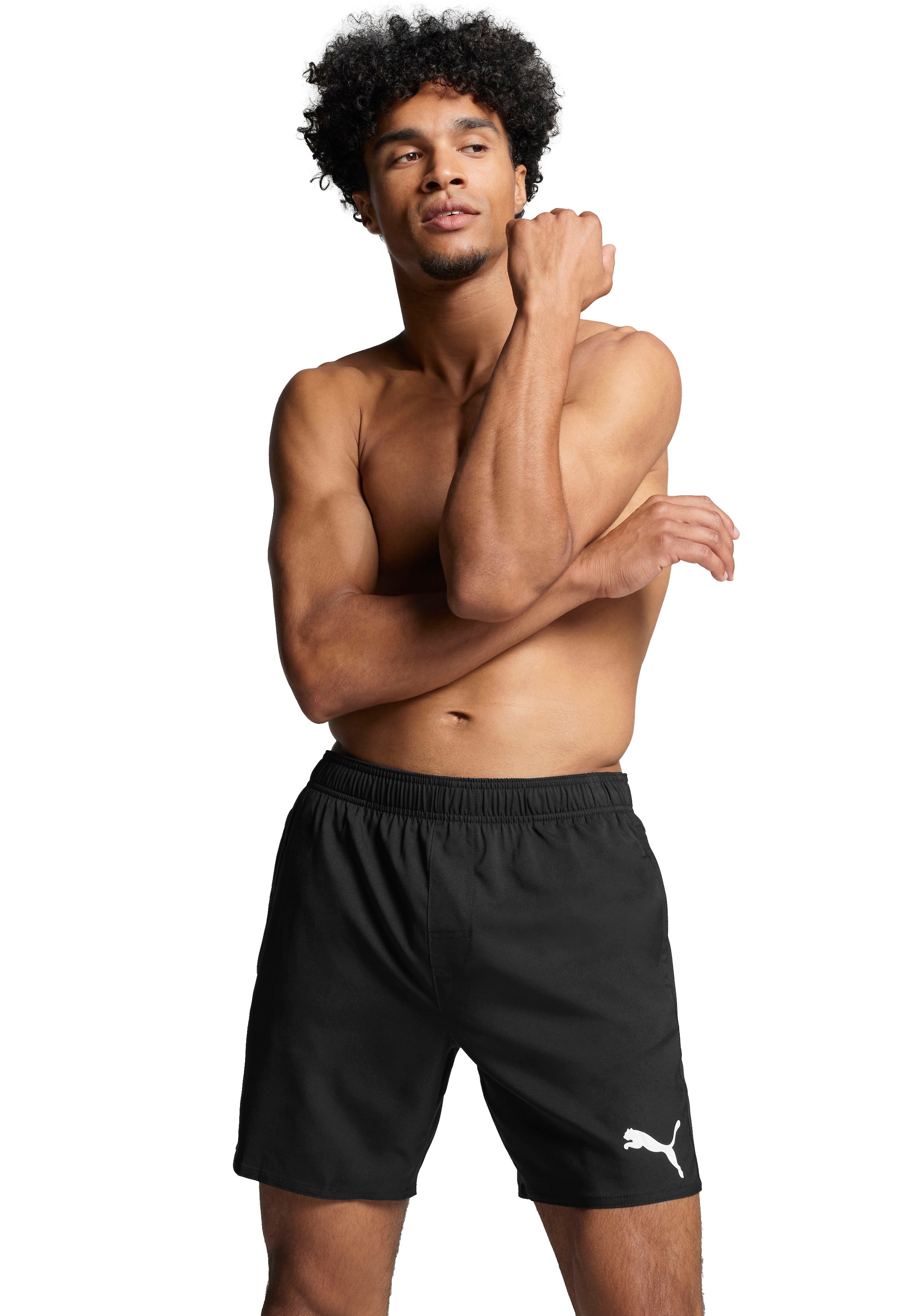PUMA Badeshorts "PUMA SWIM MEN MID SHORTS" mit elastischem Bund, Seitentasc günstig online kaufen