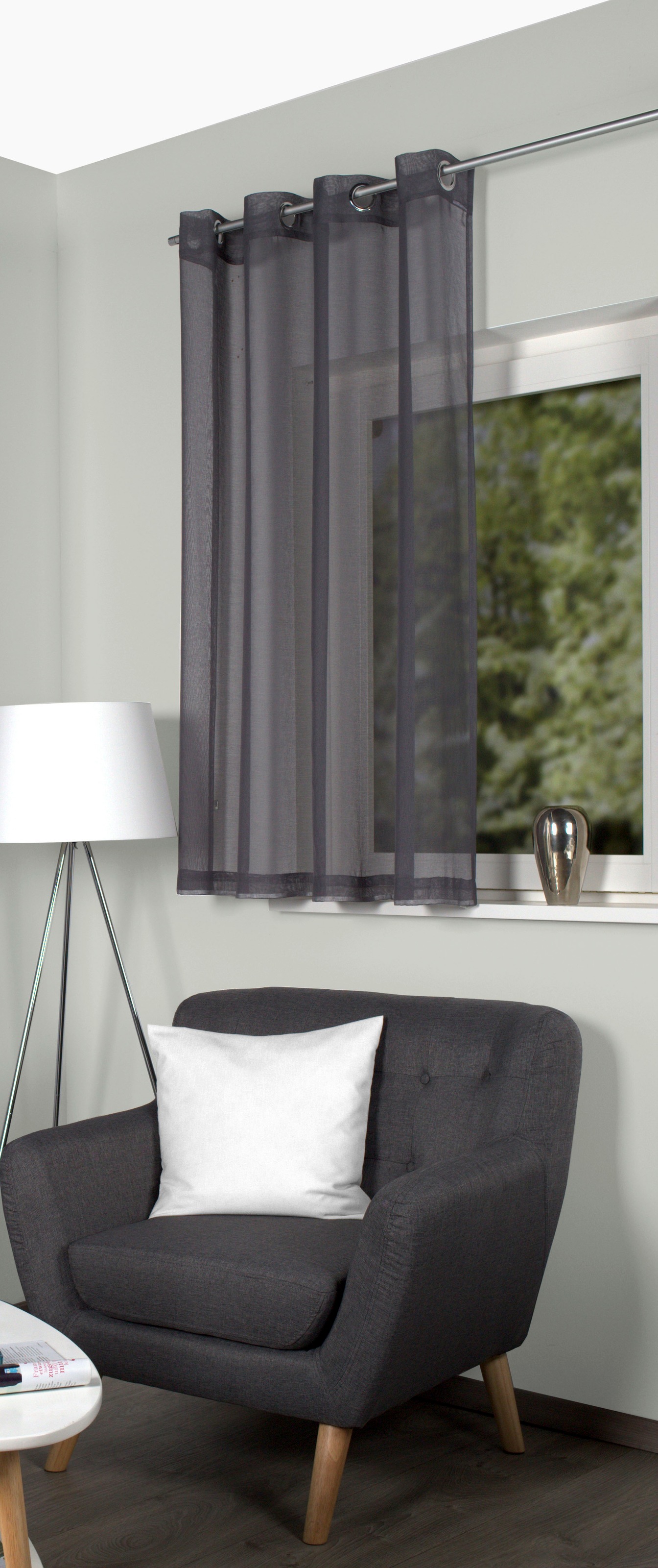 Home Basics "DOLLY" Ösen 1 Stk. tlg. Ösenschal DOLLY günstig online kaufen