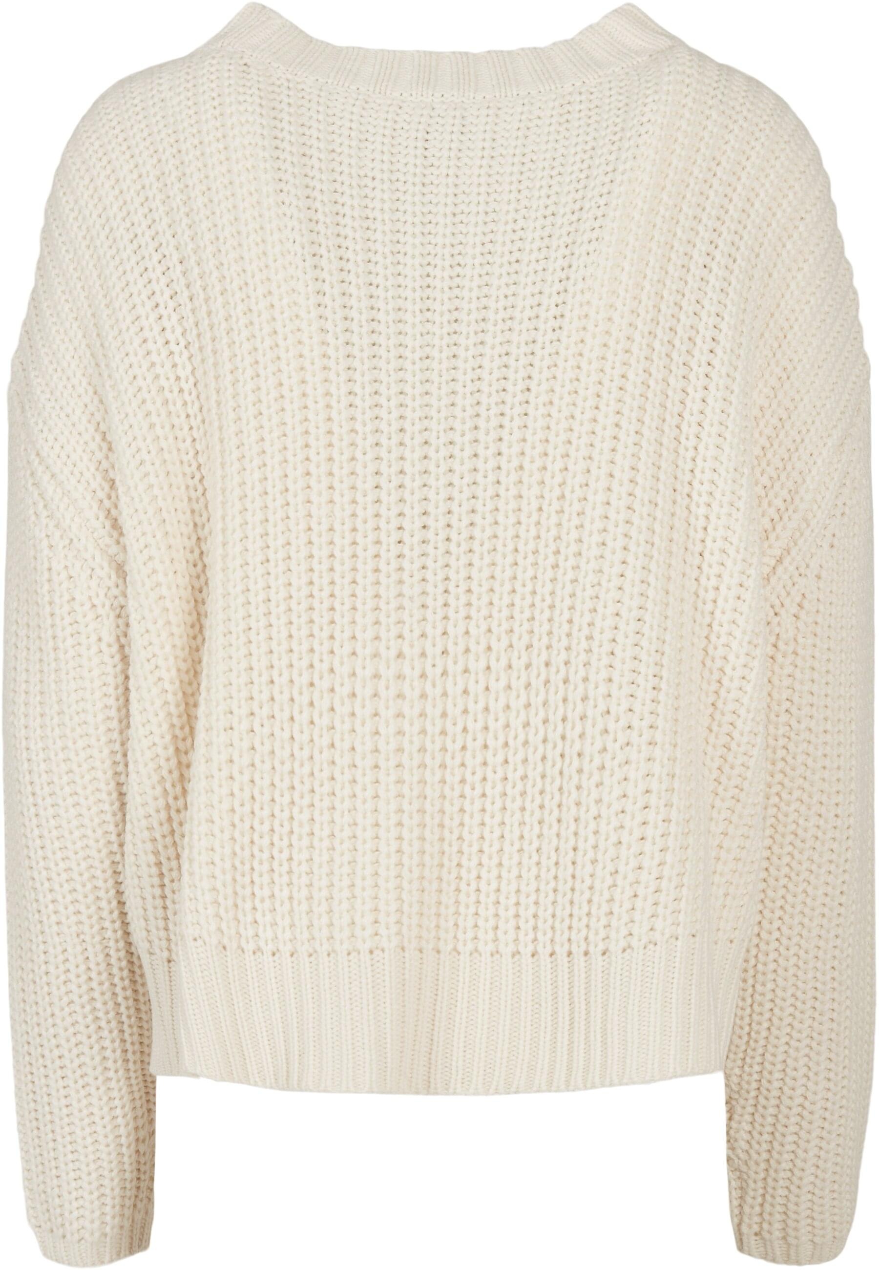 URBAN CLASSICS Rundhalspullover »Urban Classics Damen Ladies Wide Oversize Sweater«, (1 tlg.)
