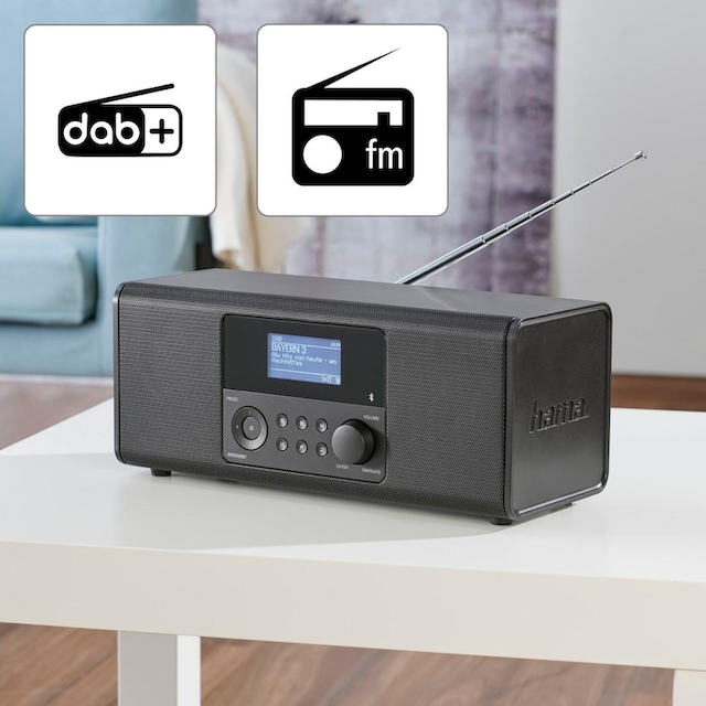 BAUR »DAB/DAB+ 6 Digitalradio Hama Digitalradio DIR3020BT«, (DAB+) | W) Radio, Bluetooth Internet (WLAN mit