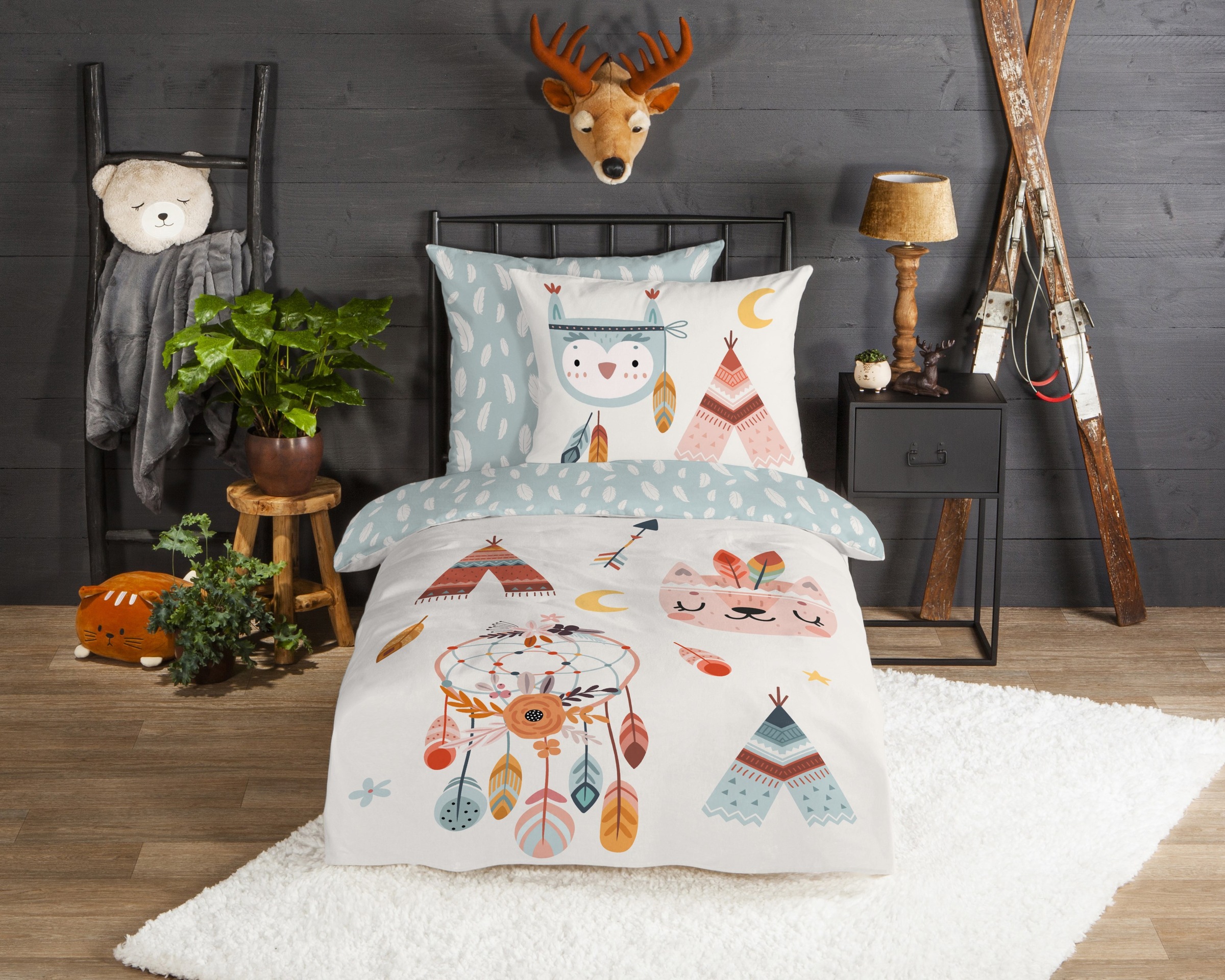 good morning Kinderbettwäsche "Dreamy" 2 Stk. tlg. Flanell, Biber, 135x200, günstig online kaufen