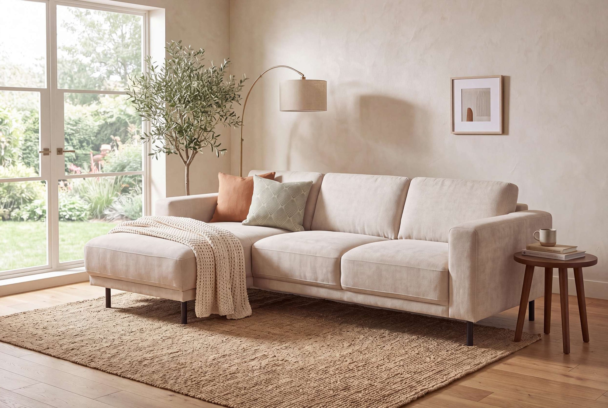 OTTO home Ecksofa »Sveeva, L-Form, B.238 cm, schwarze Metallfüße« langlebiger Webstoff, mit Wellenunterfederung, viele Farben