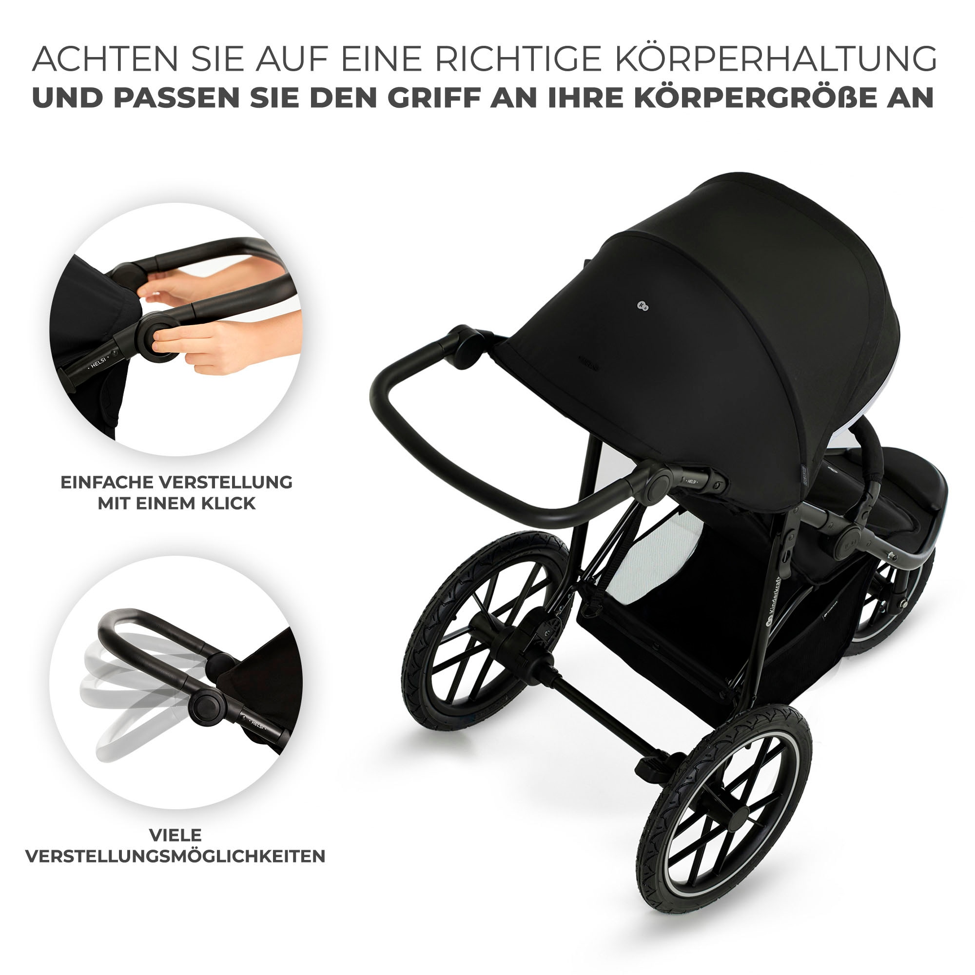 Kinderkraft Kombi-Kinderwagen »HELSI 2«, 27 kg