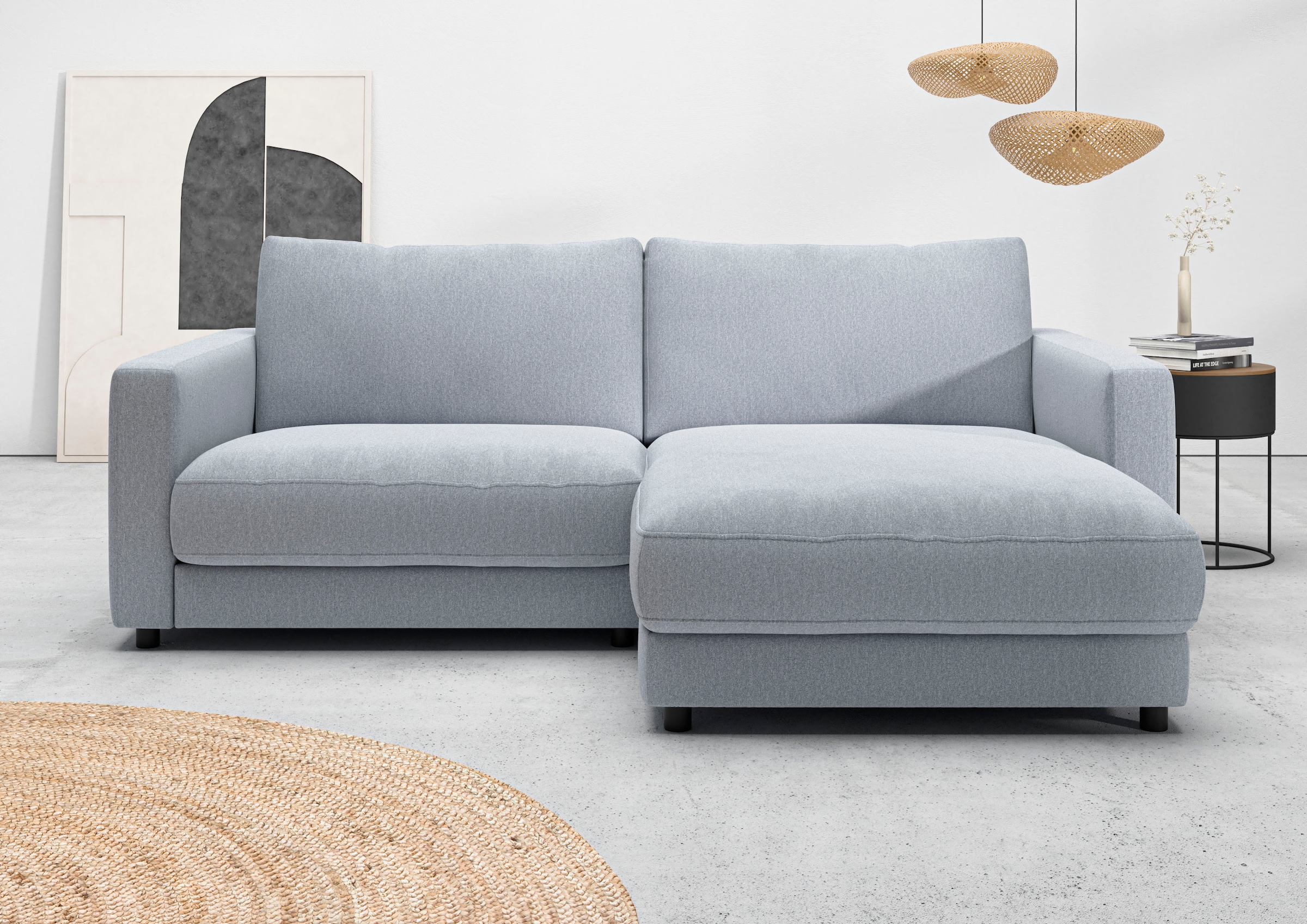 Home affaire Ecksofa "Ecksofa Jiro, L-Form, große Sitztiefe, Breite 226 cm" günstig online kaufen
