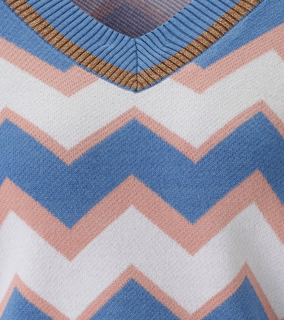 Aniston CASUAL Strickpullover, im interessantem Zick-Zack-Muster - NEUE KOLLEKTION