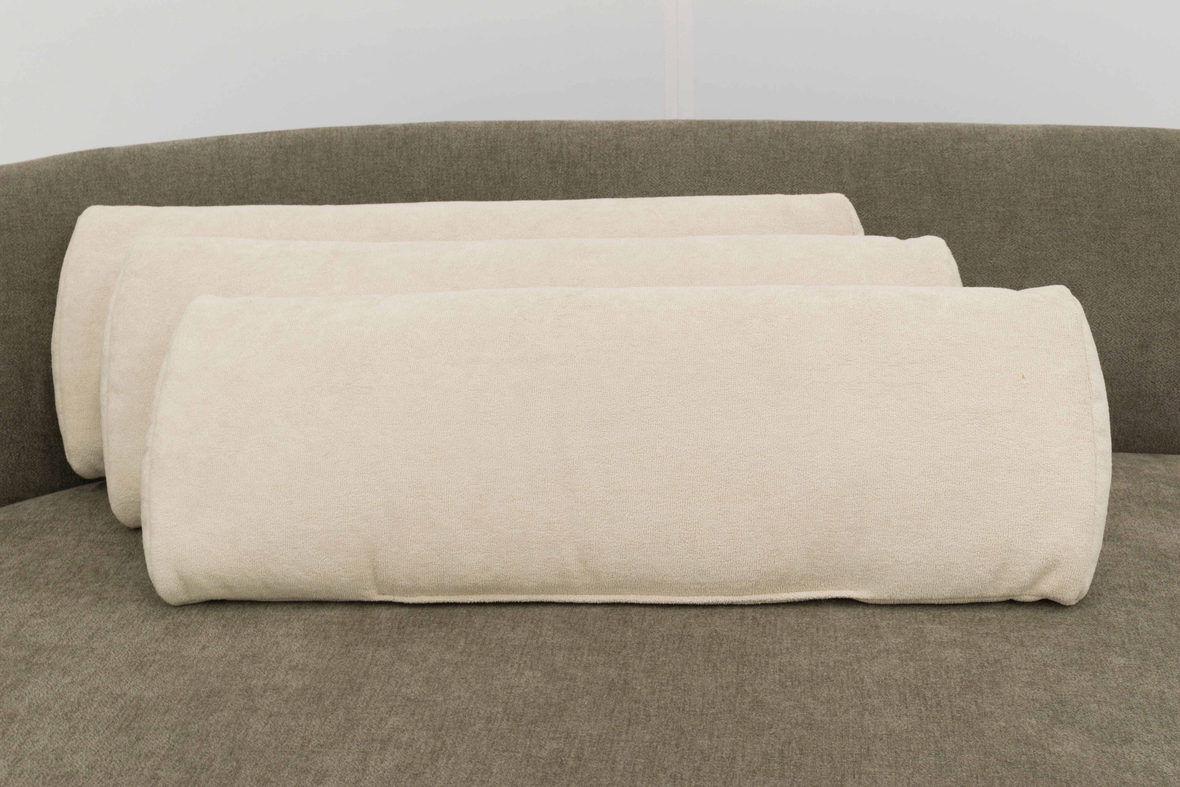 OTTO home Dekokissen "Ballerup" Dekokissen mit Füllung, Nierenkissen 3er Set 59x23cm