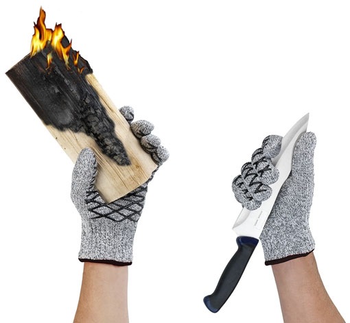Maximex Grillhandschuhe "2in1" Schnittschutzhandschuhe für Herren, hitzebes günstig online kaufen
